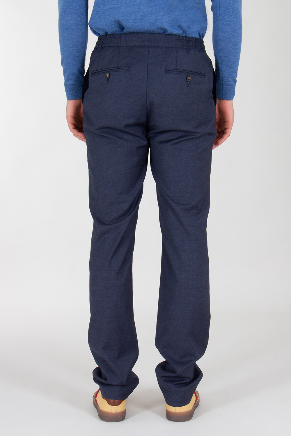 PAL ZILERI Regular Fit Virgin Wool Elastane Trousers 