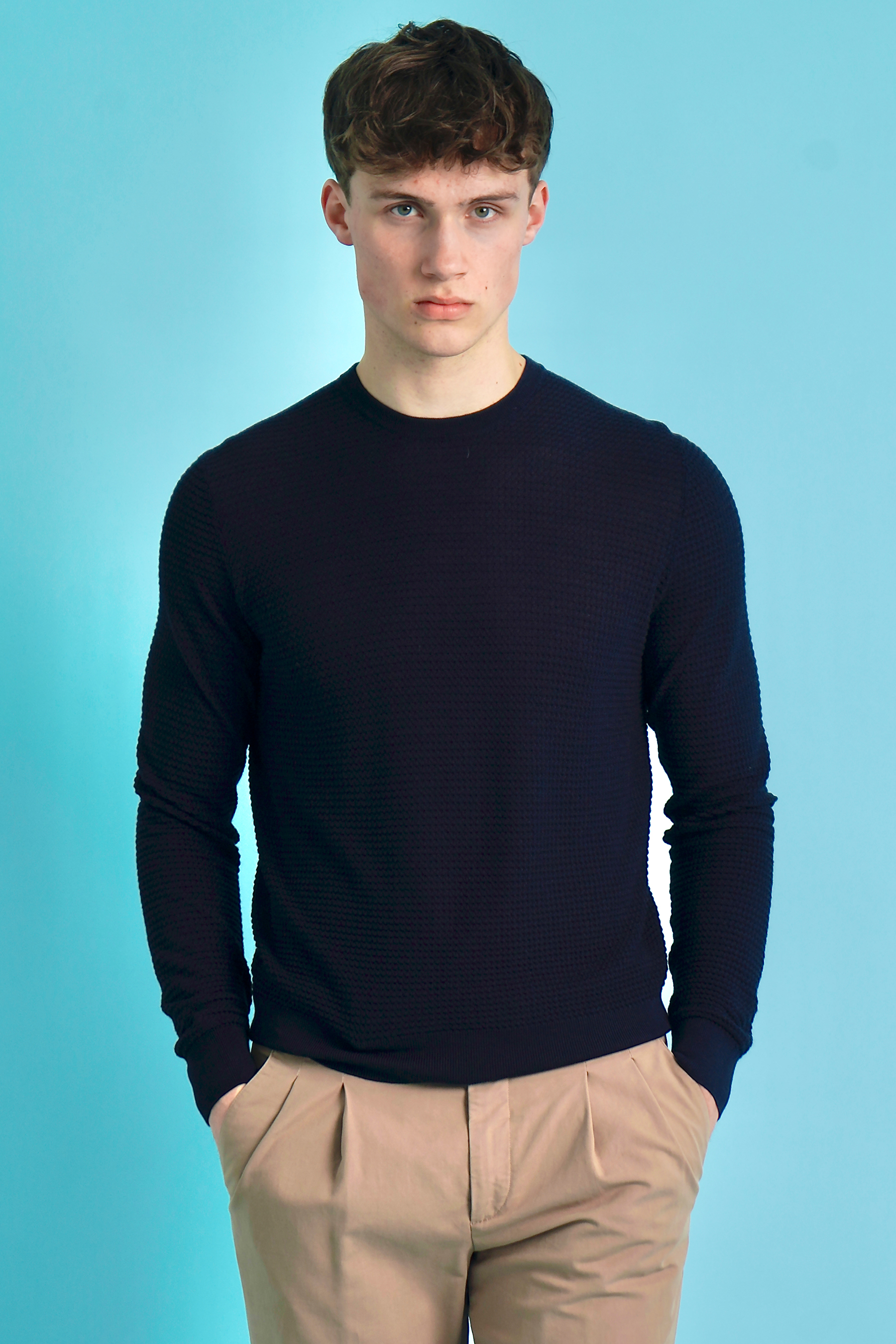COLOMBO Textured Cashmere Silk Blend Sweater COLOMBO Textured Cashmere Silk Blend Sweater