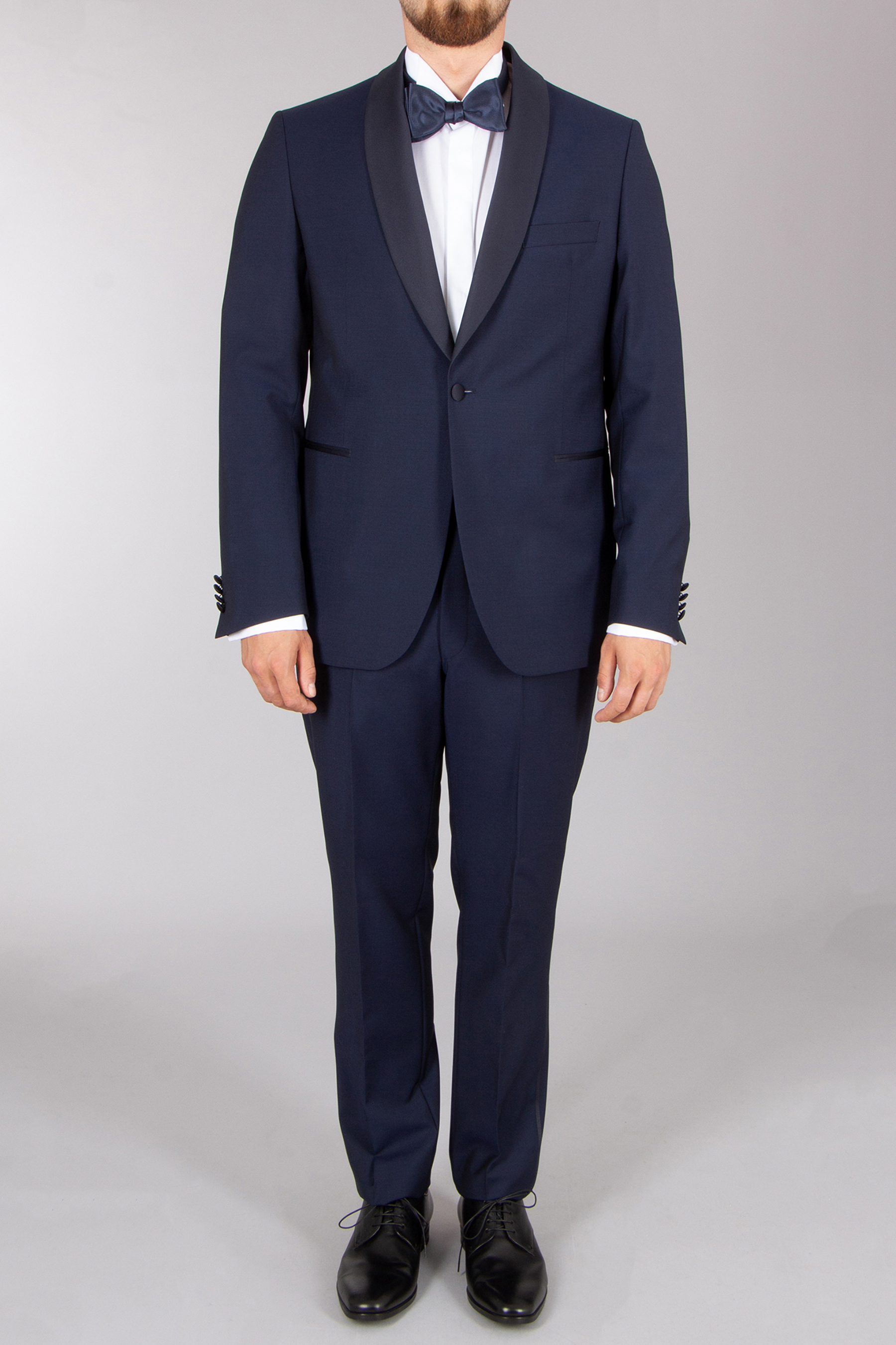 DRESSLER Regular Fit Wool-Mohair Blend Tuxedo Jacket Stuart Formelle Kleidung, Anzug, Smoking, Mann, Person