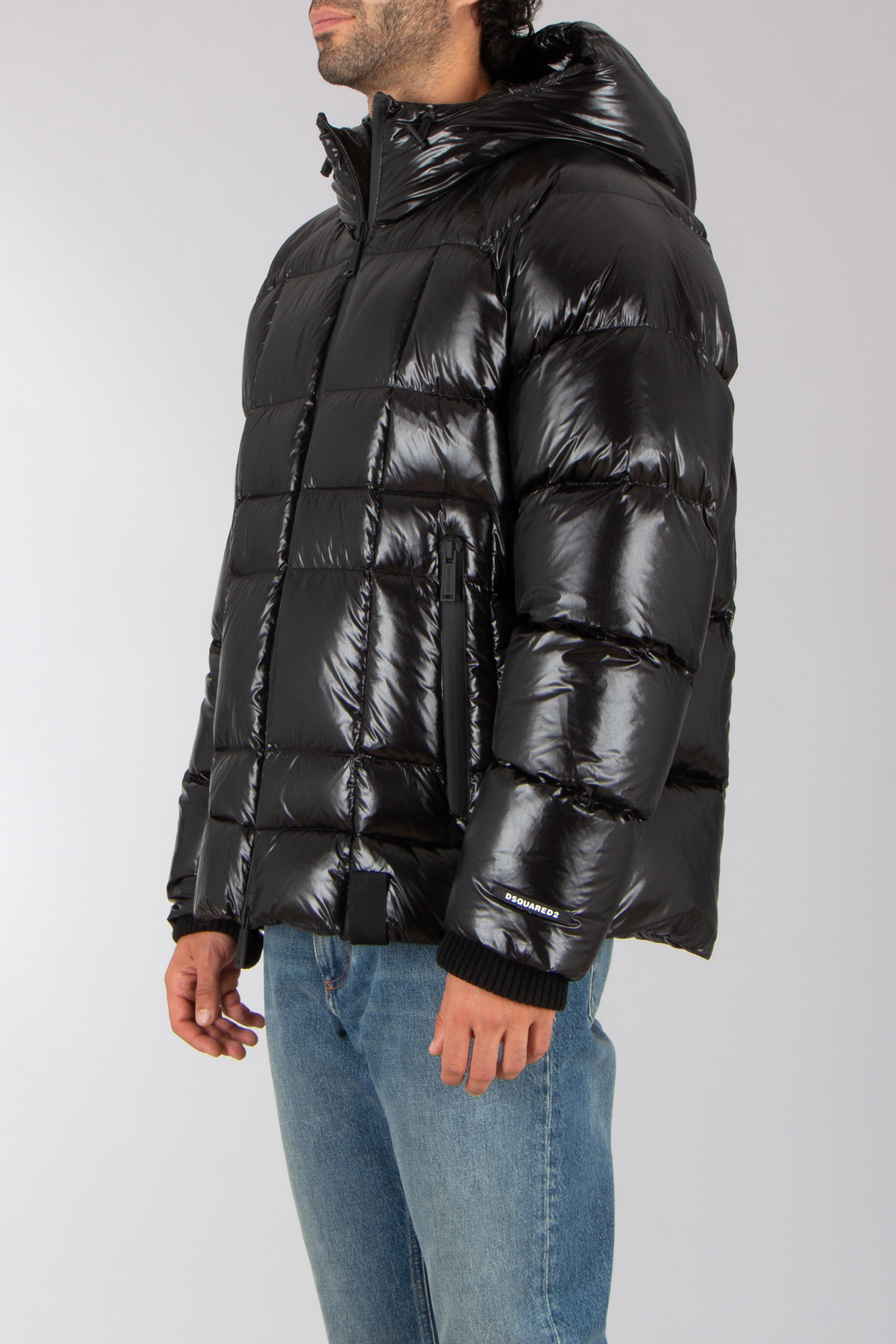 DSQUARED2 Relaxed Fit Nylon 3D Down Jacket Bekleidung, Mantel, Jacke, Jeans, Hosen
