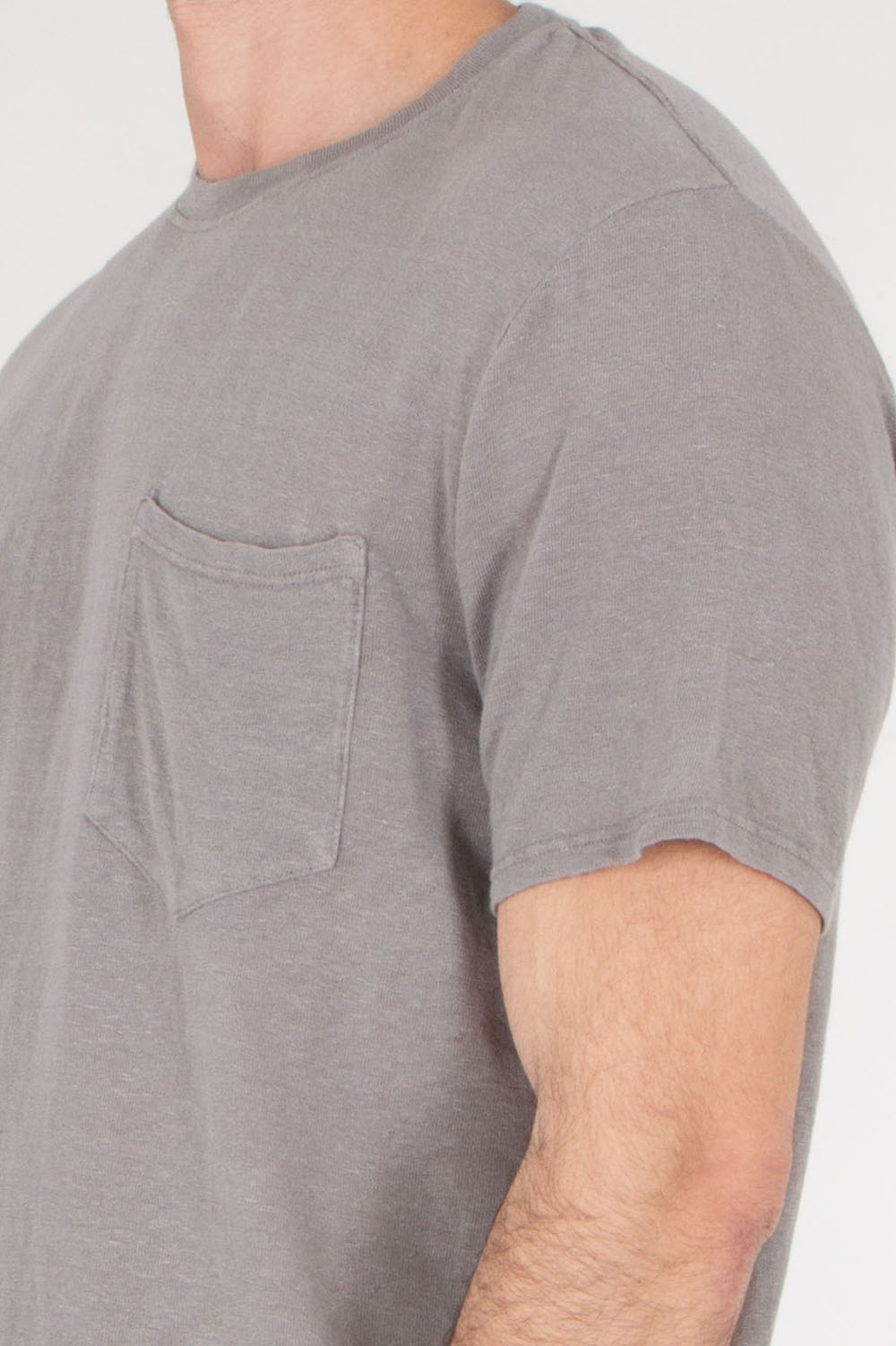 BOWERY NYC Regular Fit Linen Jersey T-Shirt Essential