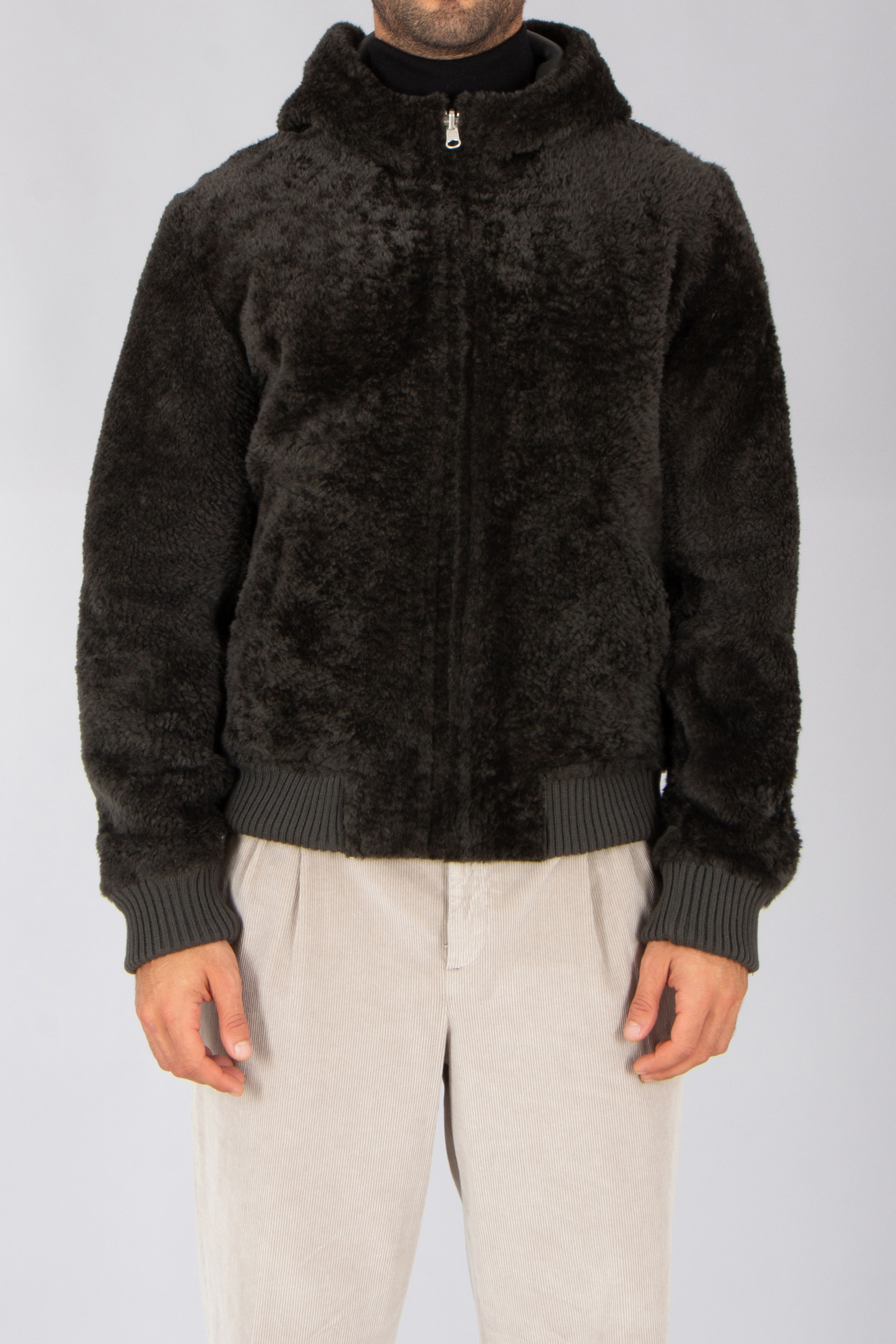 ARMA Regular Fit Reversible Shearling Nappa Leather Jacket Novel Mantel, Fleece, Pullover, Jacke, Kapuzenpulli