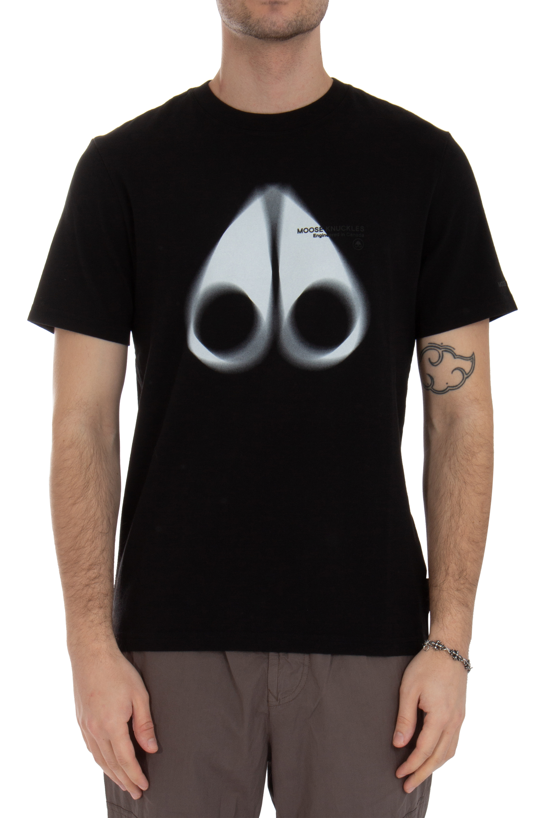 MOOSE KNUCKLES Printed Cotton Jersey T-Shirt Maurice