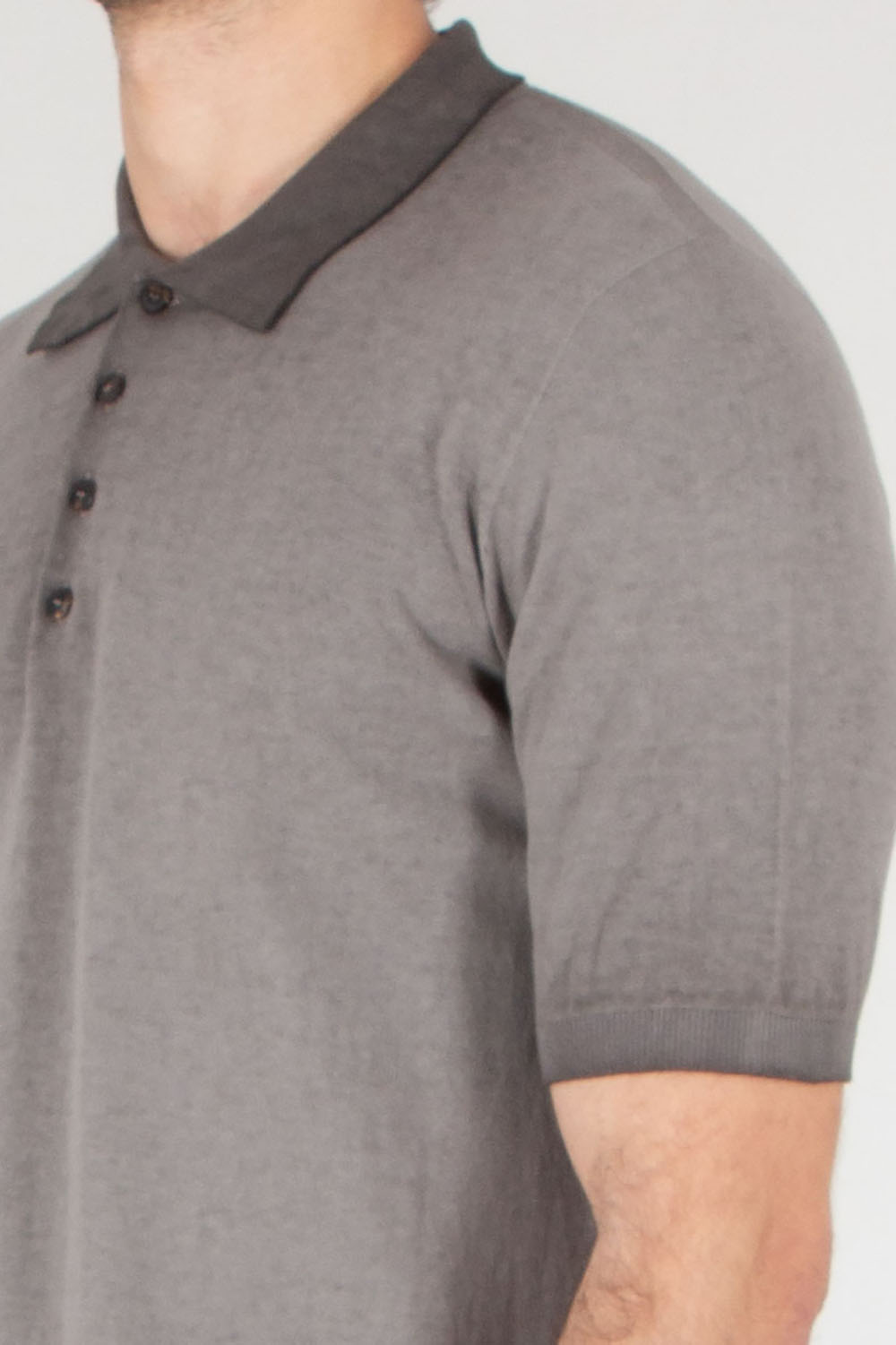 AROVESCIO Regular Fit Cotton Knit Polo