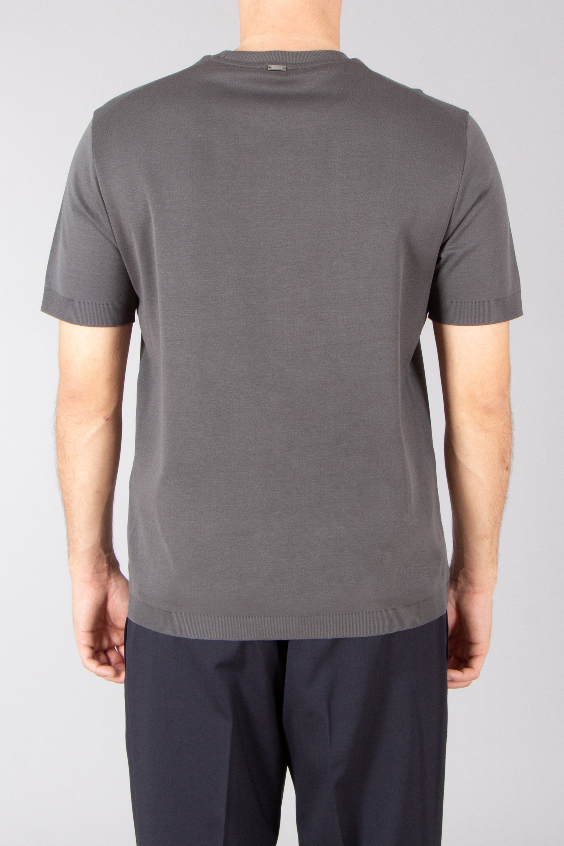 HERNO Regular Fit Cotton Jersey Knit Effect T-Shirt T-shirt, Erwachsener, Männlich, Mann, Person