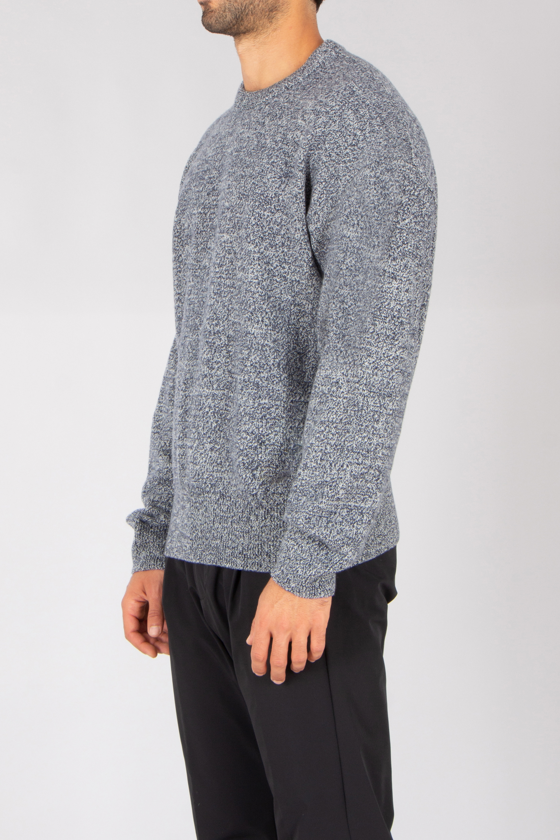 BOSS Relaxed Fit Virgin Wool Crew Neck Sweater C-Hercole Bekleidung, Strickwaren, Pullover, Langarm, Ärmel