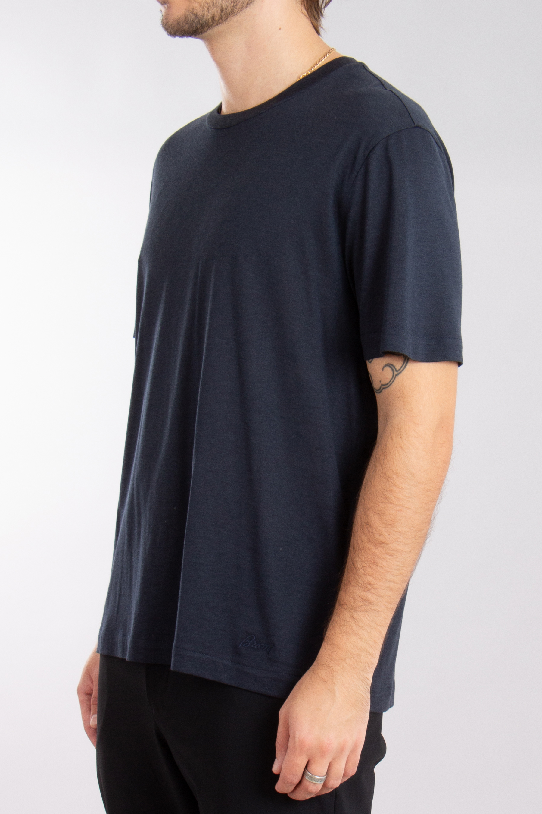 BRIONI Silk-Cotton Blend Jersey T-Shirt BRIONI Silk-Cotton Blend Jersey T-Shirt
