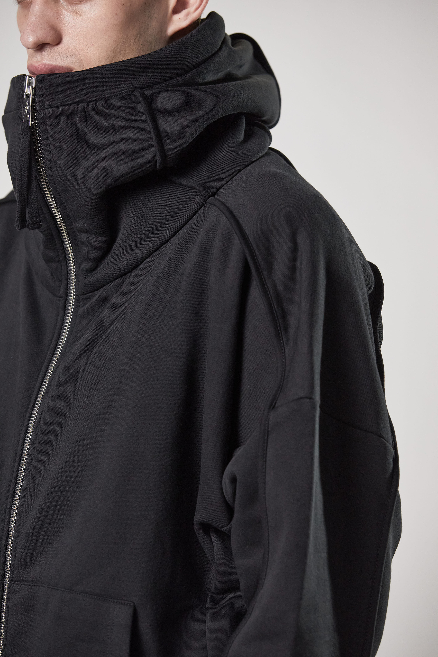 THOM KROM Hooded Cotton Blend Zip Jacket THOM KROM Hooded Cotton Blend Zip Jacket