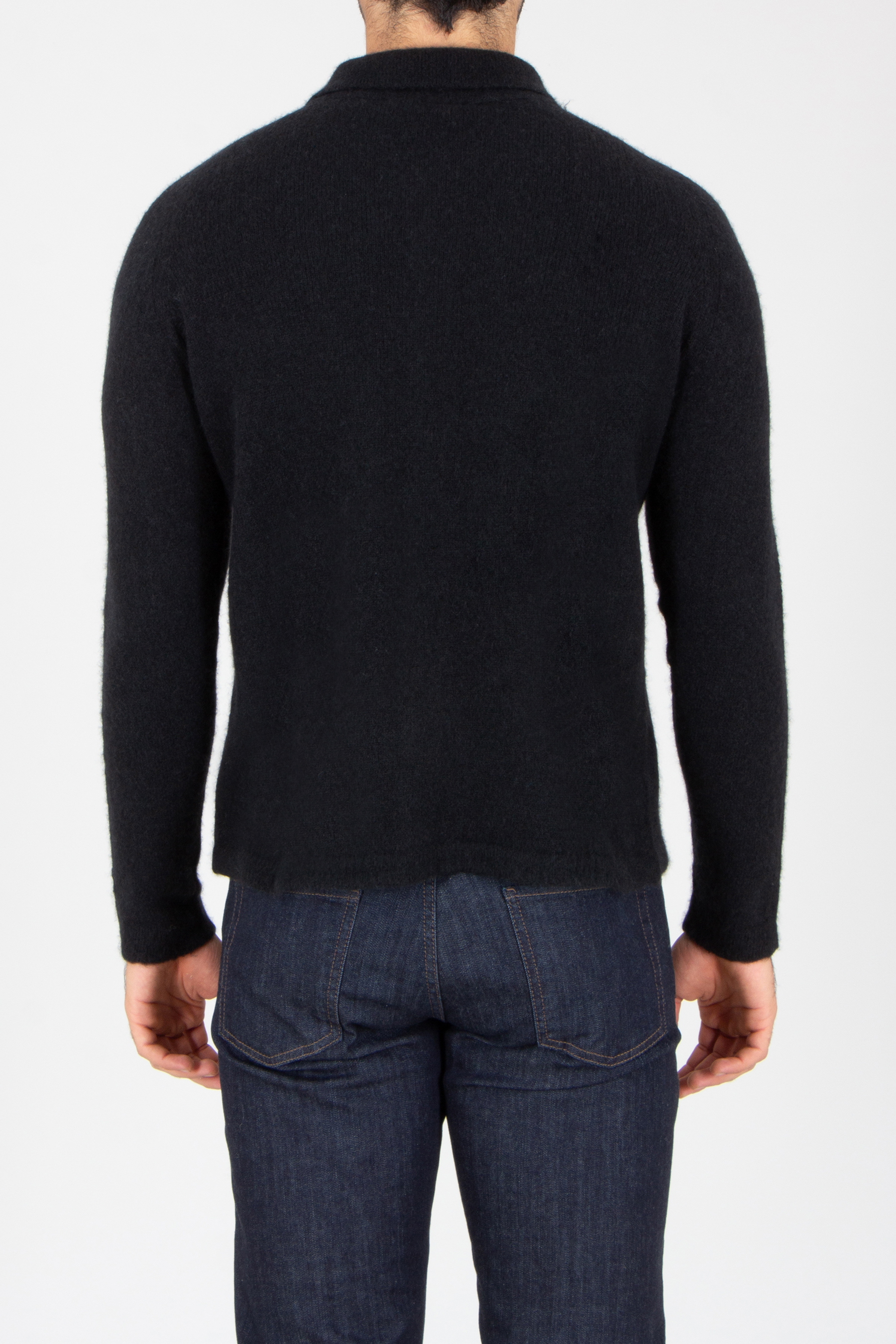 Langarm, Jeans, Jacke, Pullover, Person