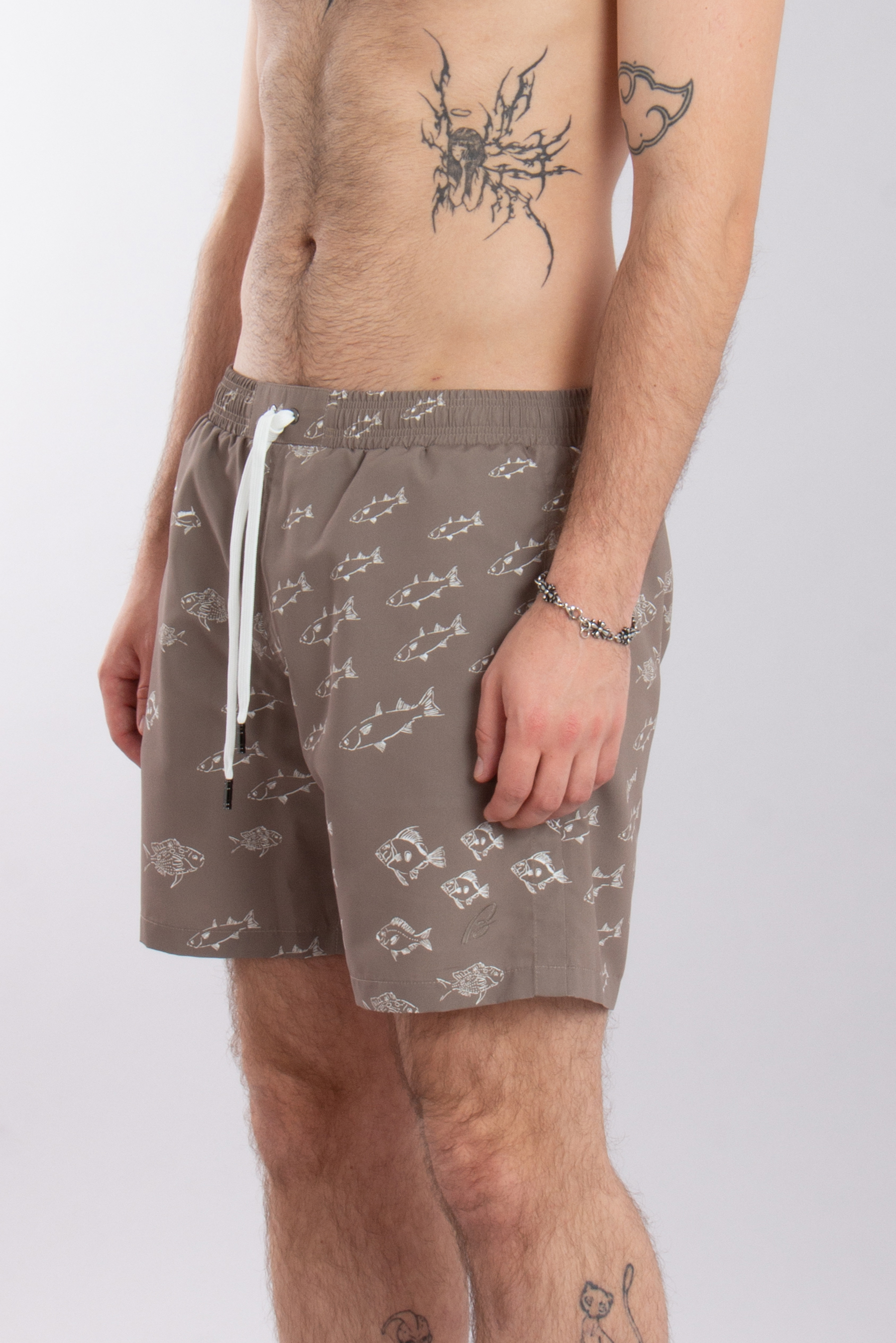 BRIONI Printed Recycled Fabric Board Shorts BRIONI Printed Recycled Fabric Board Shorts