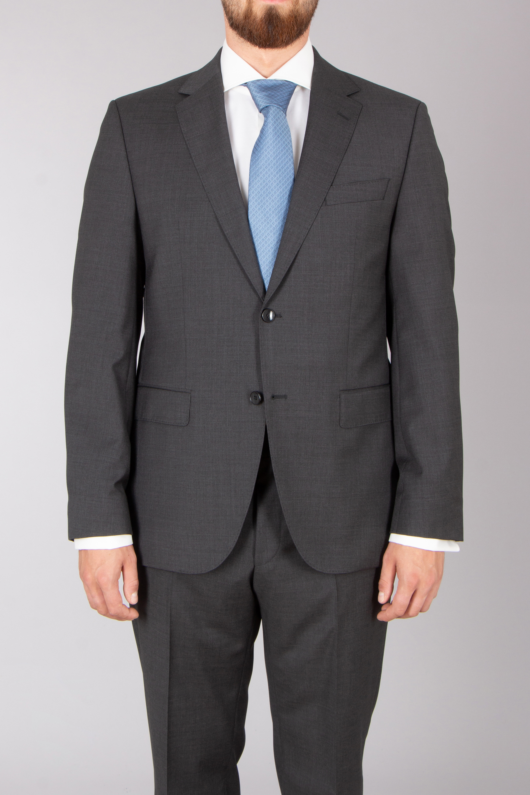 BOSS Regular Fit Natural Bi-Stretch Virgin Wool Suit Jacket H-Jeckson Bekleidung, Formelle Kleidung, Anzug, Smoking, Mantel