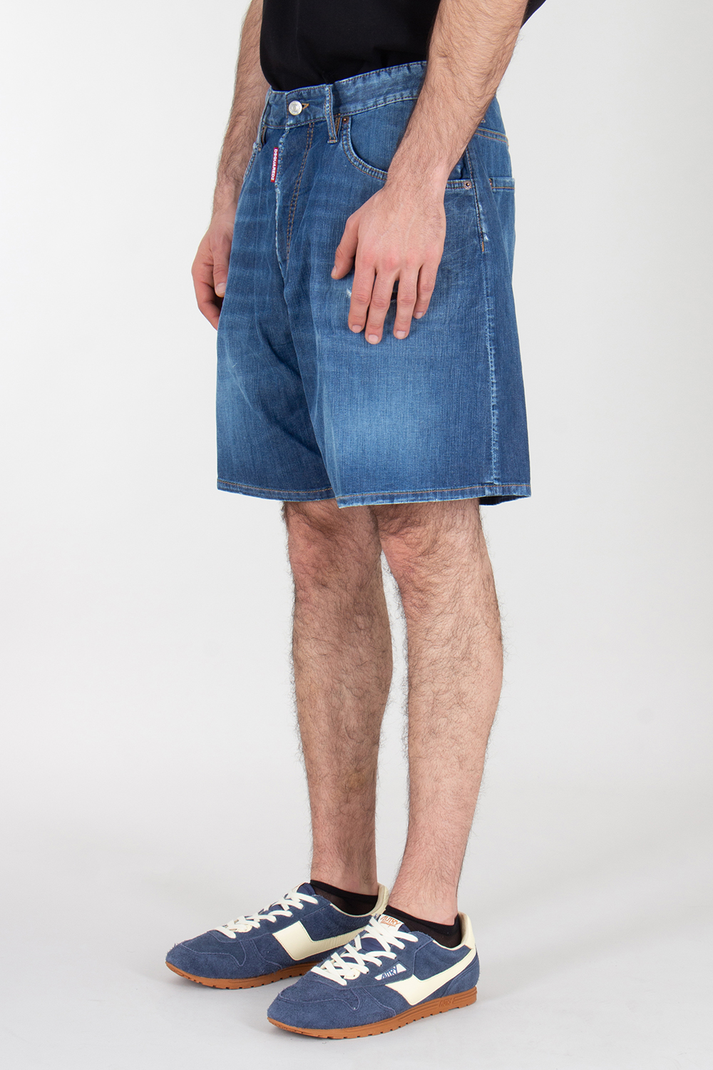 DSQUARED2 Distressed Denim Shorts Boxer