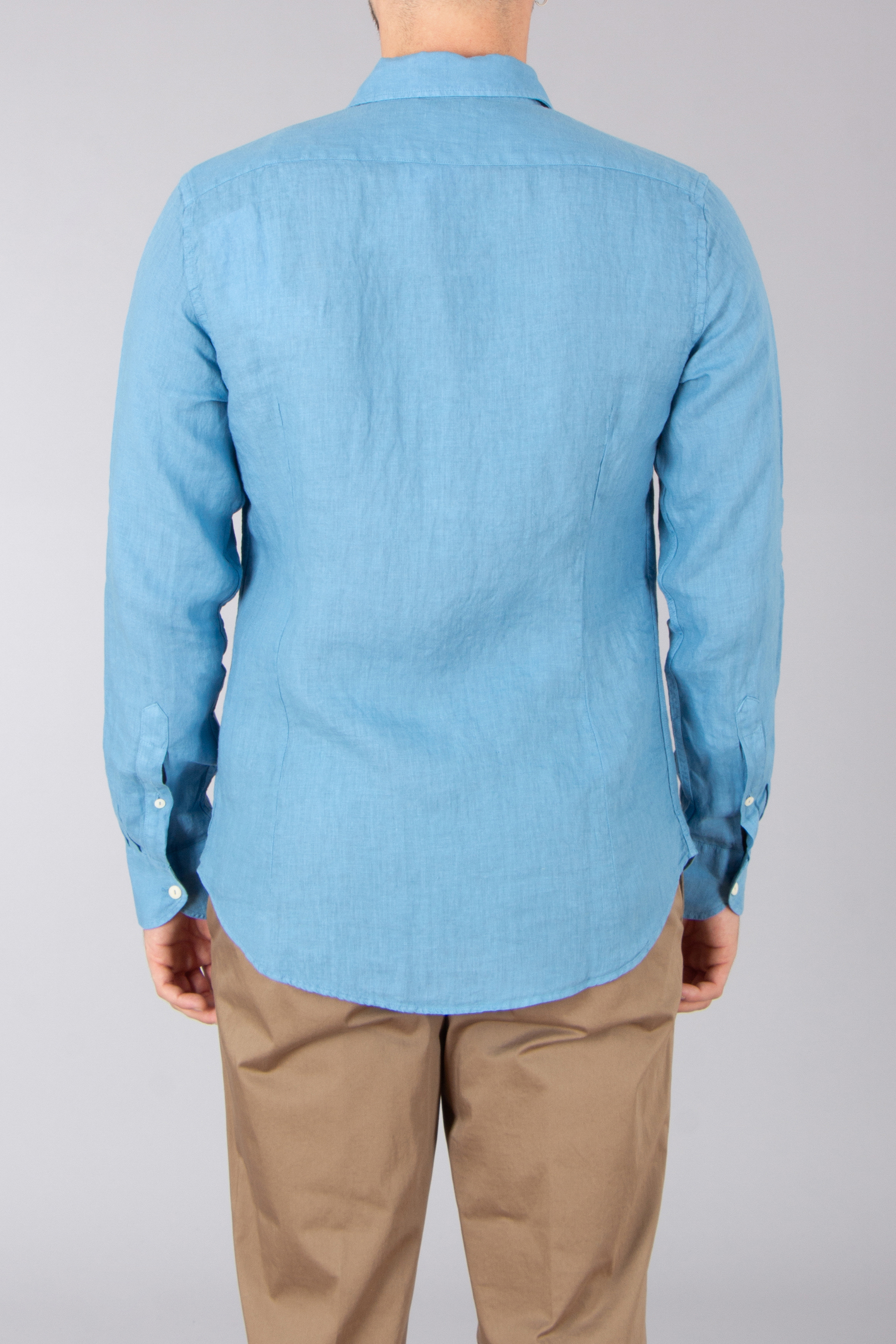 MC 2 SAINT BARTH Regular Fit Linen Shirt Pamplona