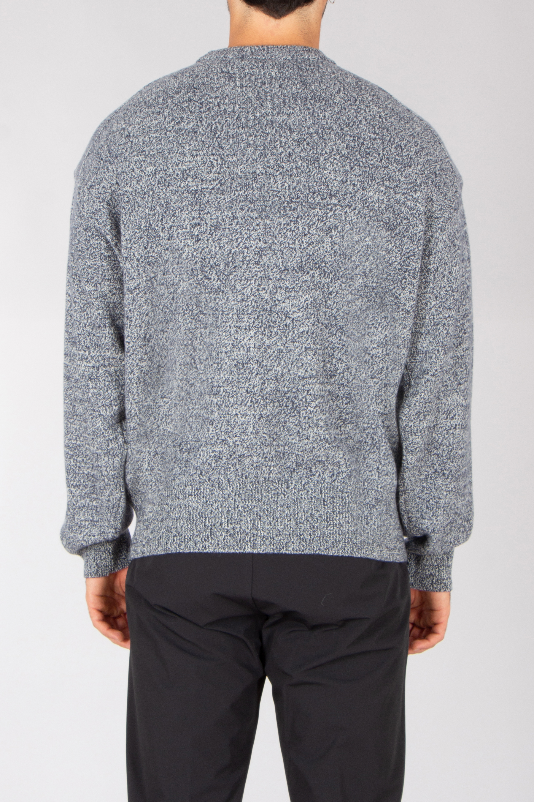 BOSS Relaxed Fit Virgin Wool Crew Neck Sweater C-Hercole Bekleidung, Strickwaren, Pullover, Hosen