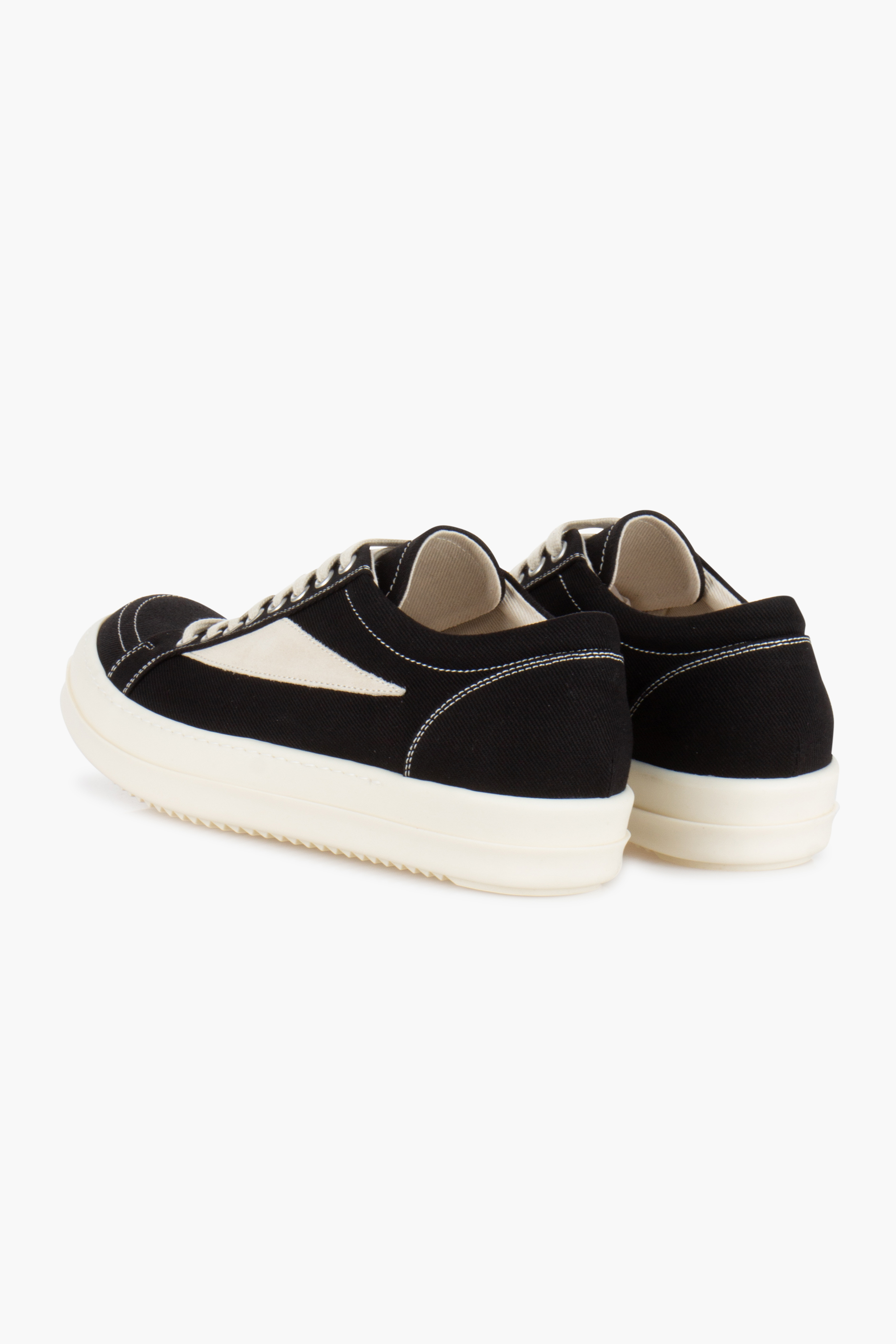 RICK OWENS DRKSHDW Overdyed Denim & Suede Vintage Sneakers Bekleidung, Schuhwerk, Schuh, Sneaker, Wildleder