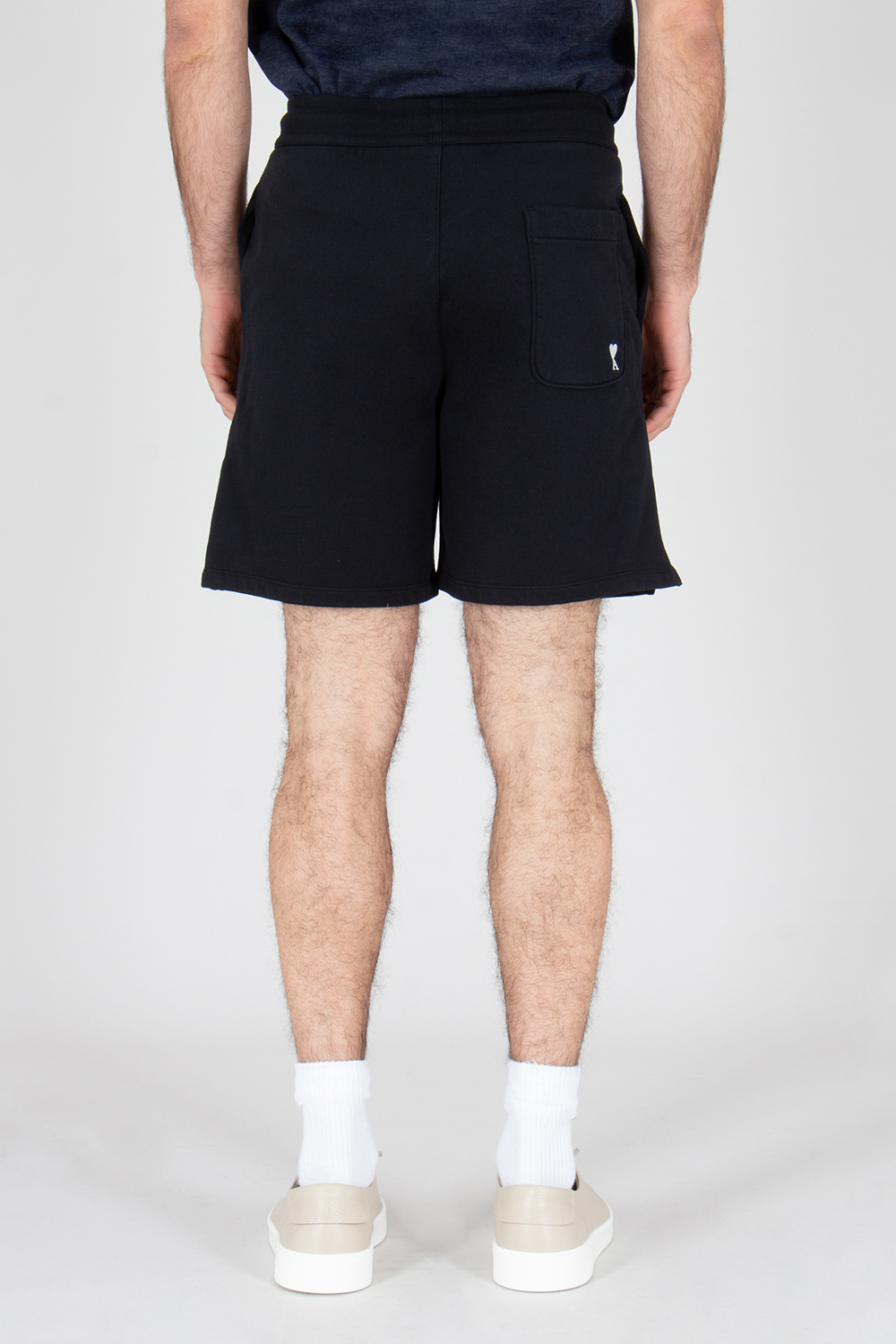 AMI PARIS Relaxed Fit Ami de Coeur Cotton Fleece Shorts