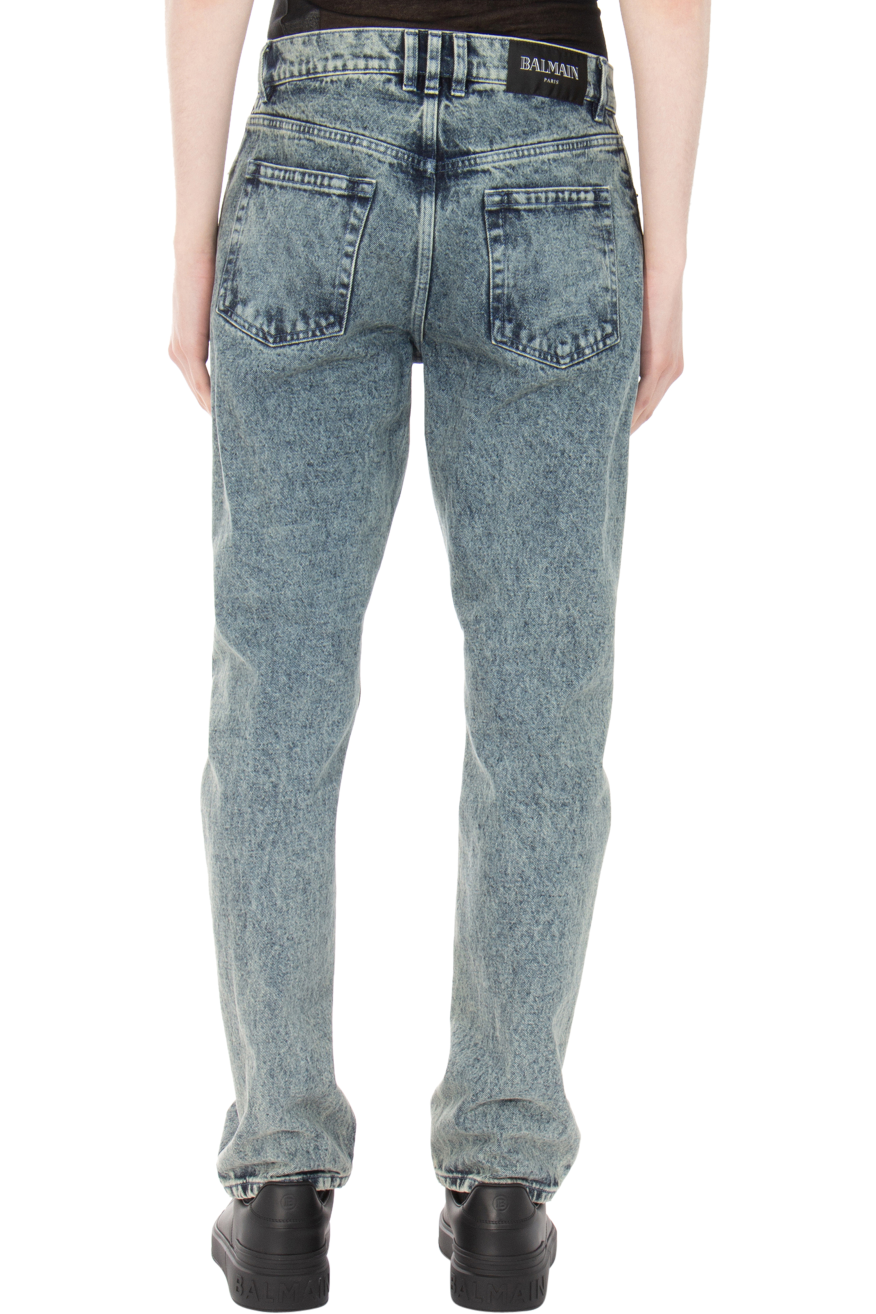 BALMAIN Regular Fit Premium Cotton Denim Jeans BALMAIN Regular Fit Premium Cotton Denim Jeans