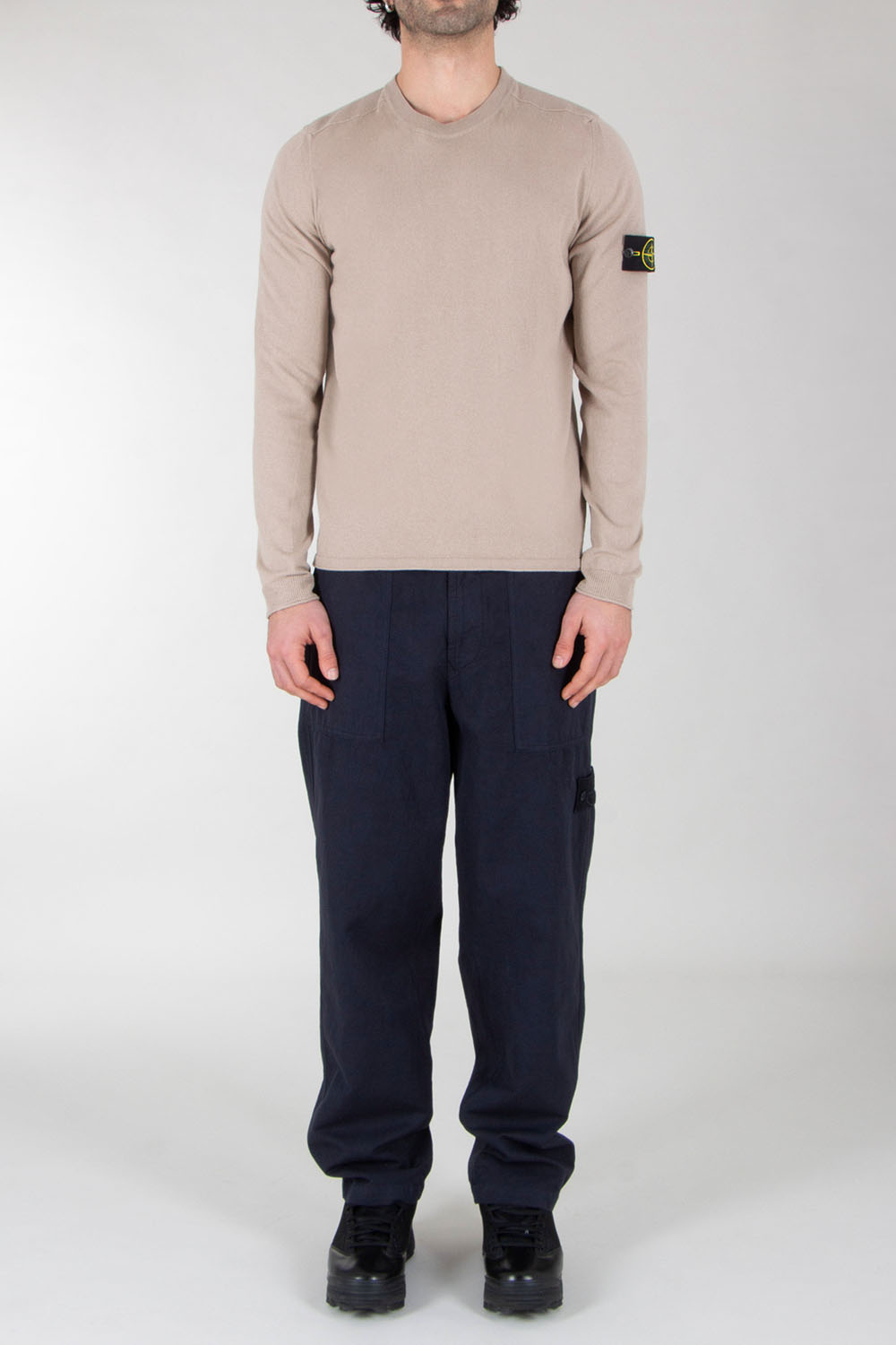 STONE ISLAND Regular Fit Crew Neck Pullover