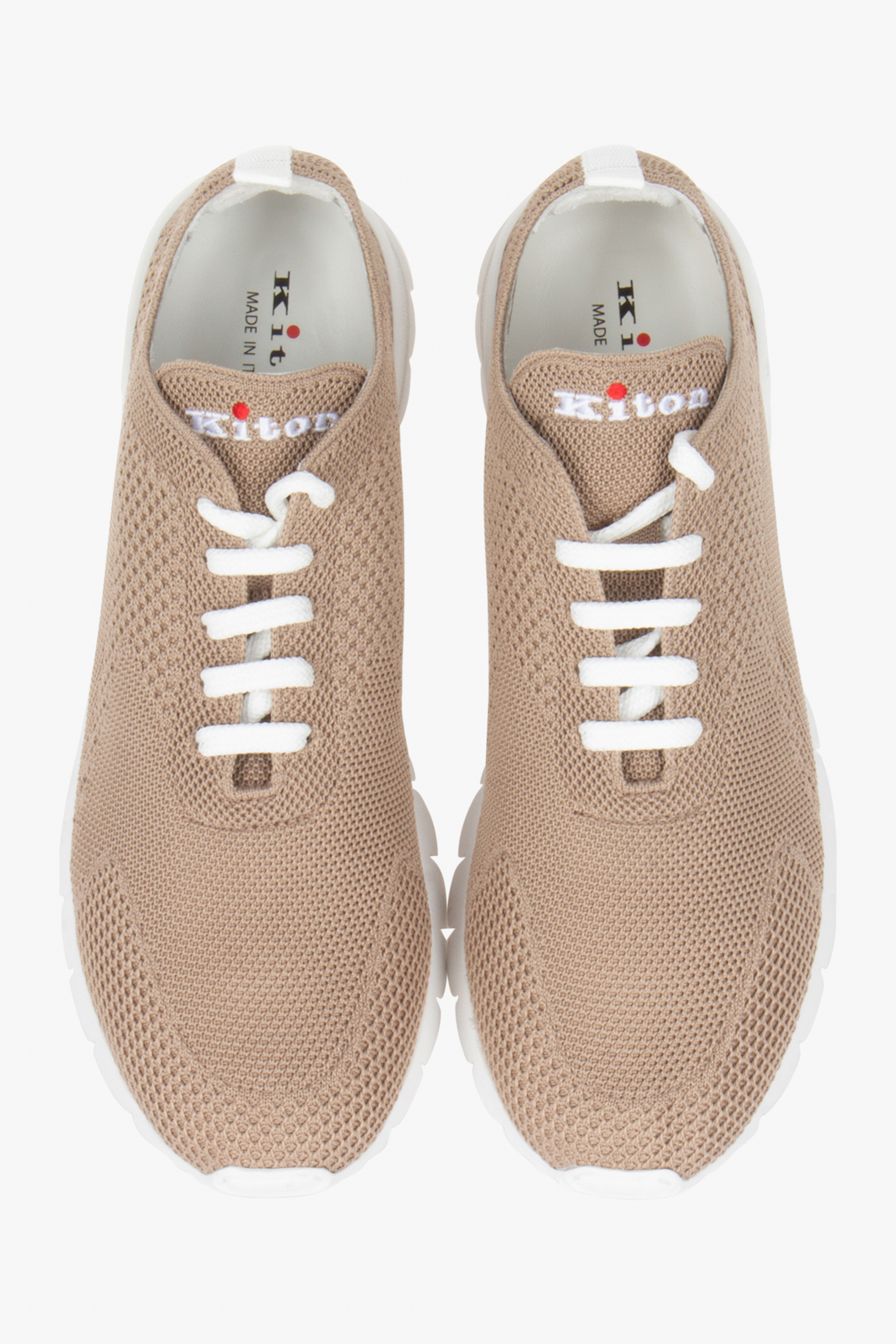 KITON Cotton Stretch Knit Sneakers Fit Bekleidung, Schuhwerk, Schuh, Sneaker, Leinwand