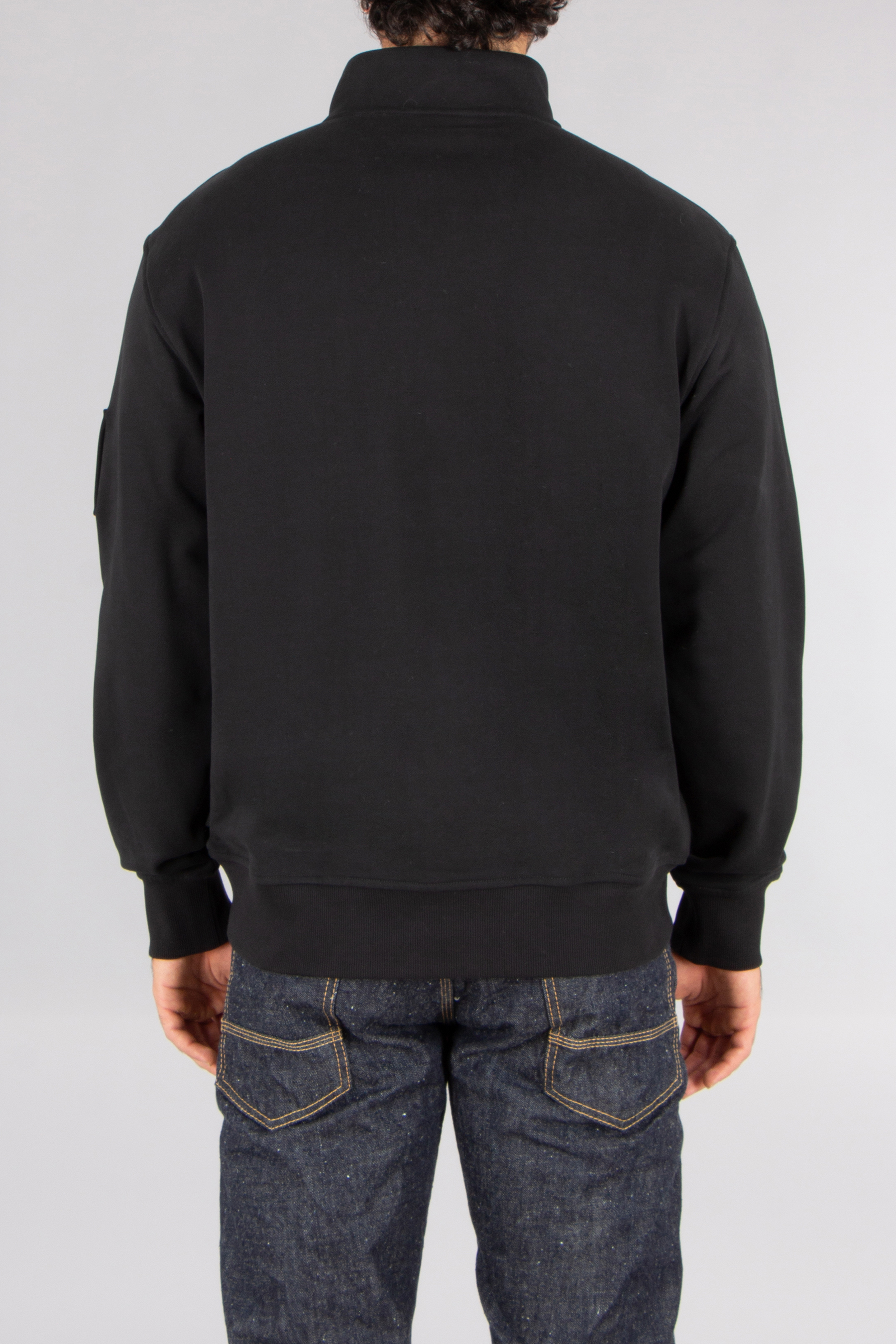 MOOSE KNUCKLES Regular Fit Cotton French Terry Quarter Zip Sweatshirt Hartsfield Mantel, Langarm, Hosen, Jacke, Kapuzenpulli