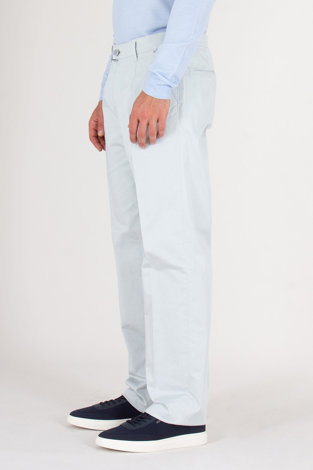 KITON Regular Fit Cotton Chino Trousers 