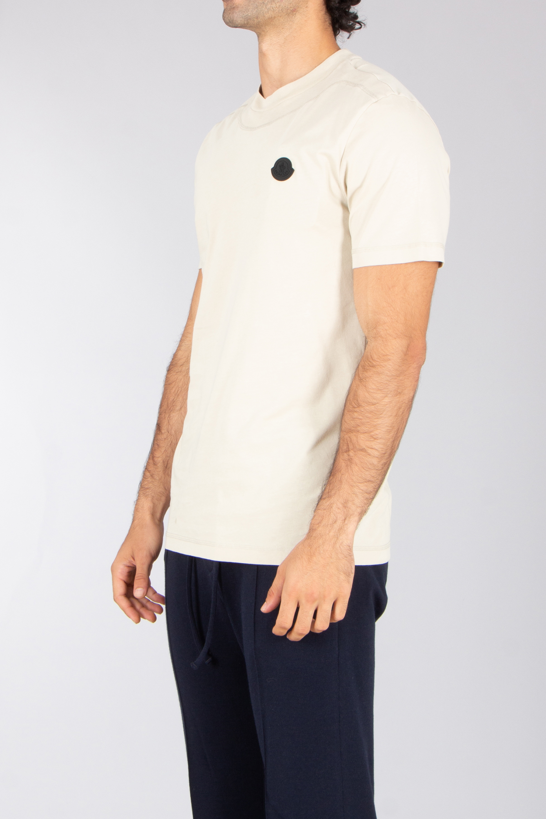 MONCLER Regular Fit Organic Cotton Jersey T-Shirt T-shirt, Erwachsener, Männlich, Mann, Person