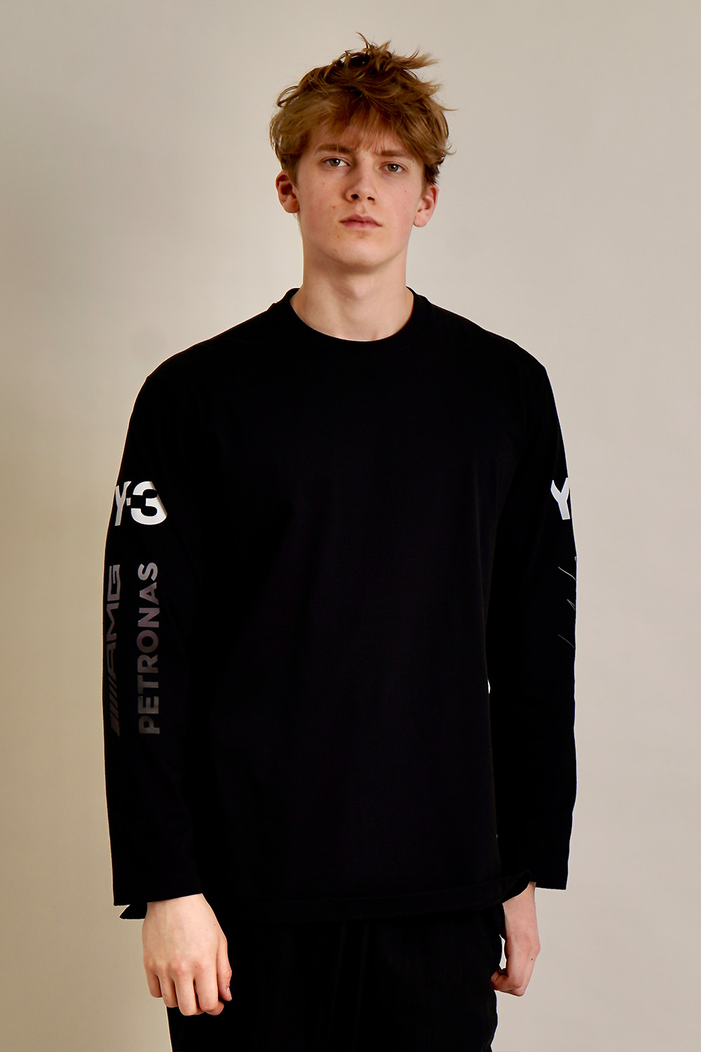 Y-3 x MERCEDES AMG PETRONAS Regular Fit Cotton Longsleeve