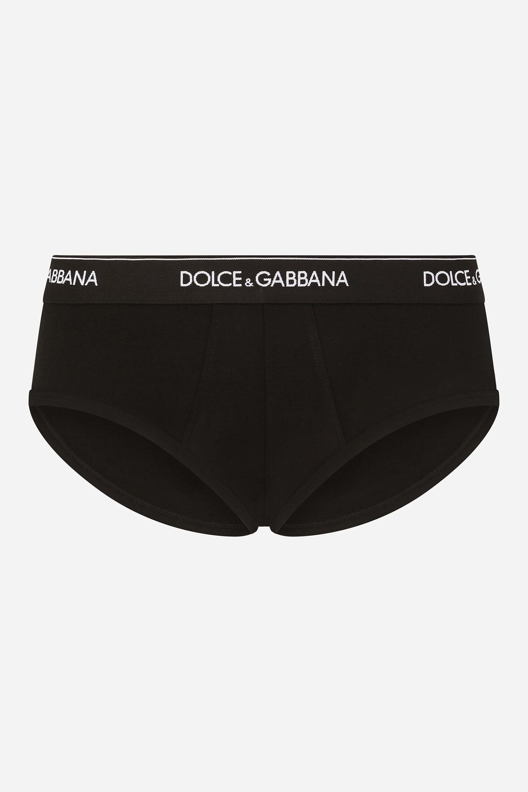 DOLCE & GABBANA 2-Pack Cotton Stretch Jersey Mid-Rise Briefs DOLCE & GABBANA 2-Pack Cotton Stretch Jersey Mid-Rise Briefs