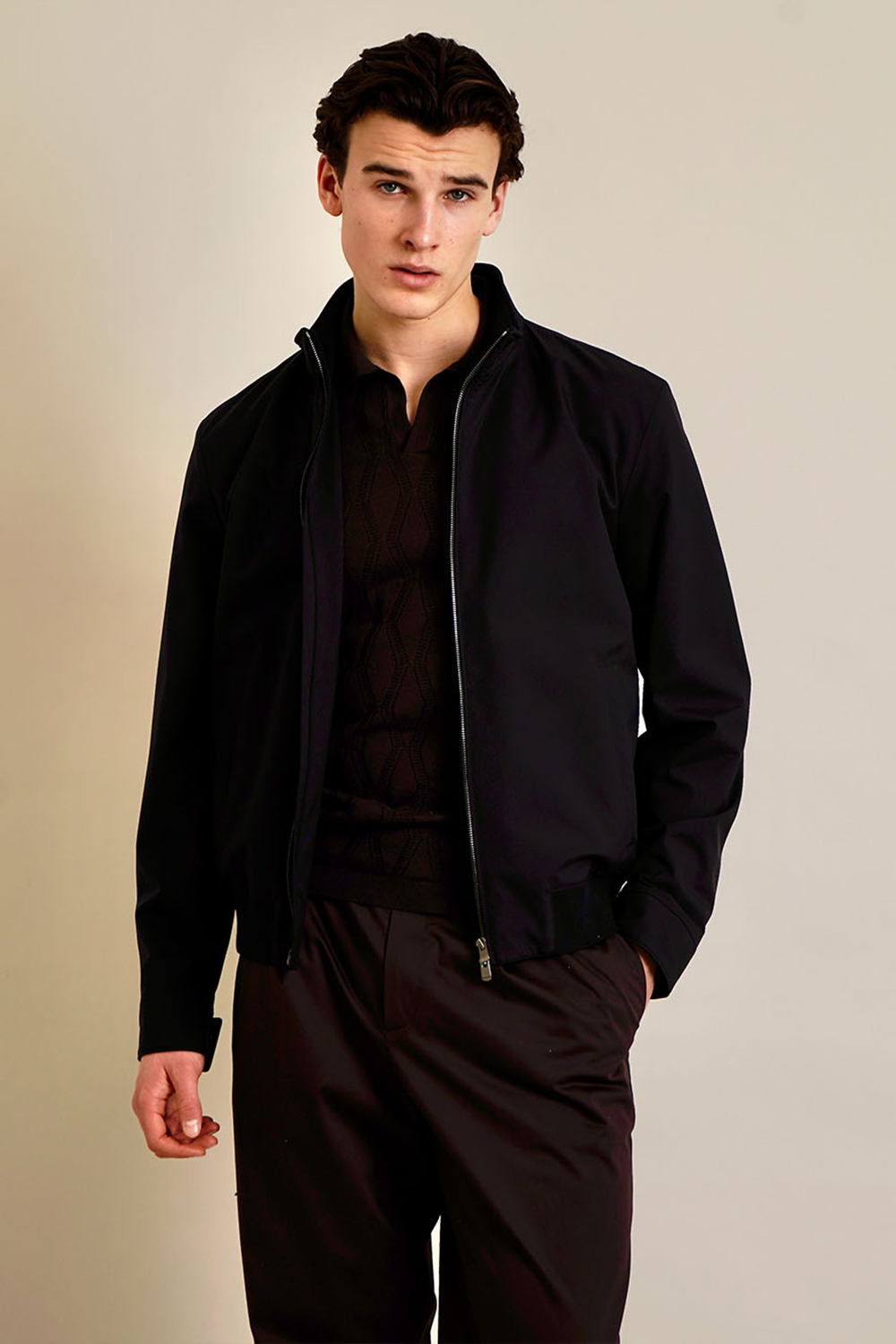 AGNONA Regular Fit Nylon Tech Twill Jacket