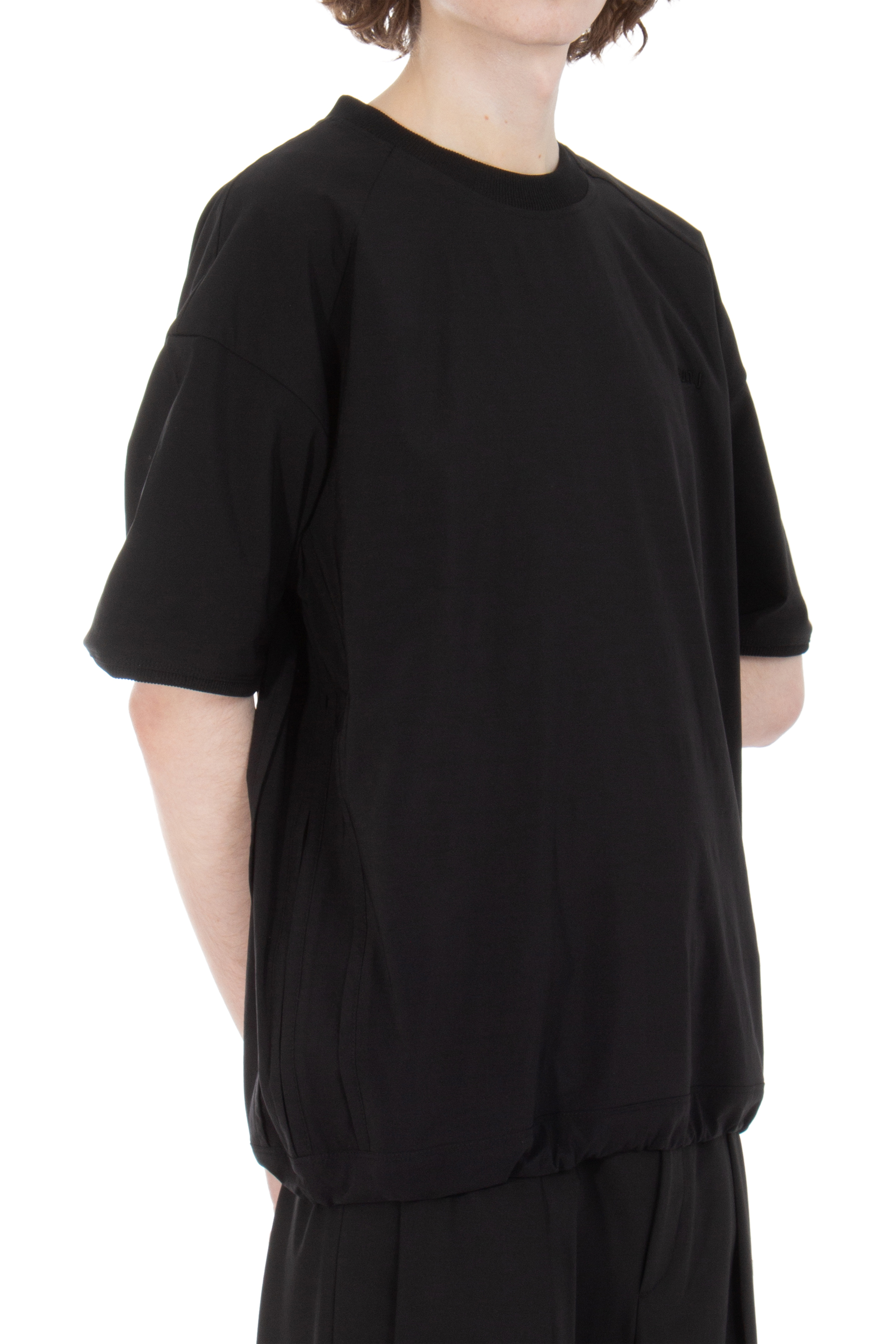 JUUN.J Embroidered Nylon Stretch T-Shirt JUUN.J Embroidered Nylon Stretch T-Shirt