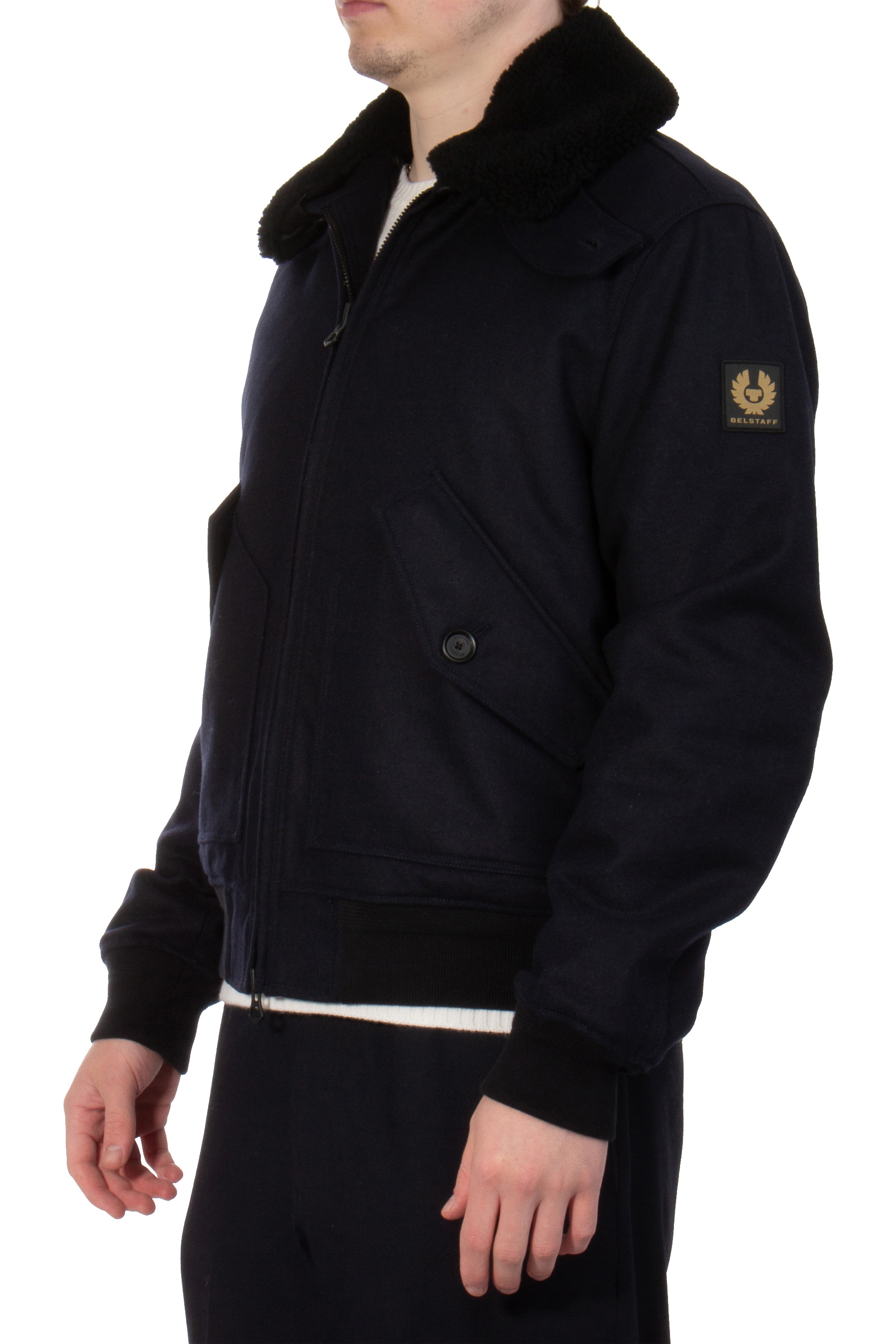 BELSTAFF Wool Mix Bomber Jacket Haywood BELSTAFF Wool Mix Bomber Jacket Haywood