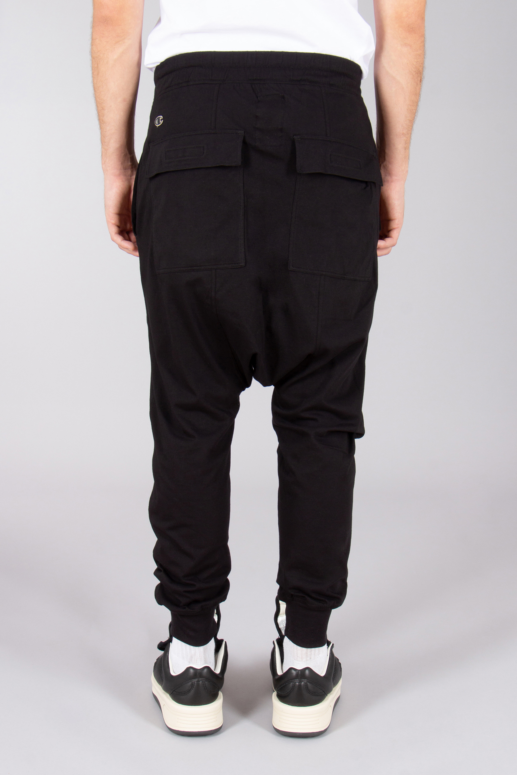 RICK OWENS DRKSHDW X Champion Organic Cotton Jersey Prisoner Drawstring Sweatpants RICK OWENS DRKSHDW X Champion Organic Cotton Jersey Prisoner Drawstring Sweatpants