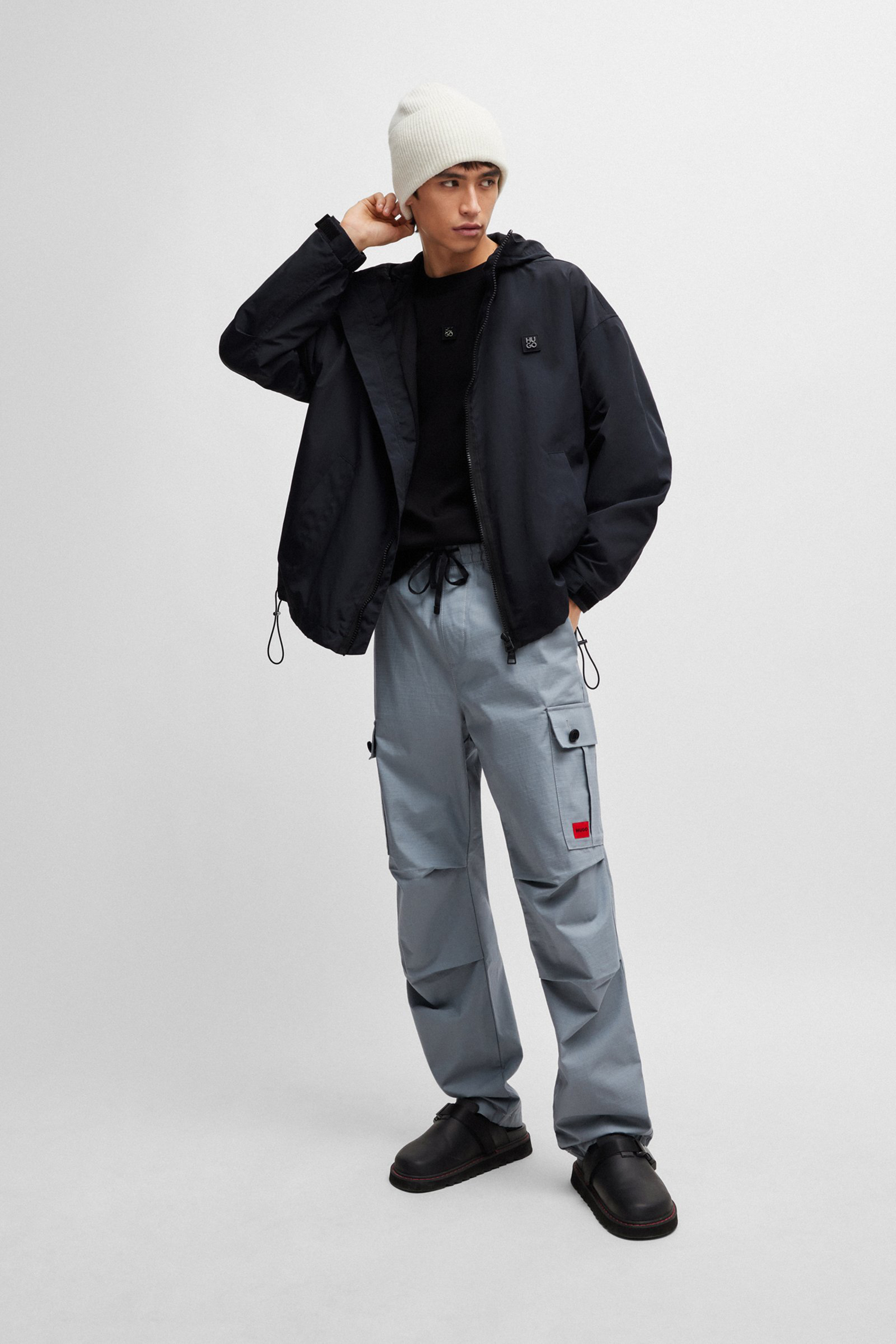HUGO Recycled Nylon Windbreaker Byro HUGO Recycled Nylon Windbreaker Byro