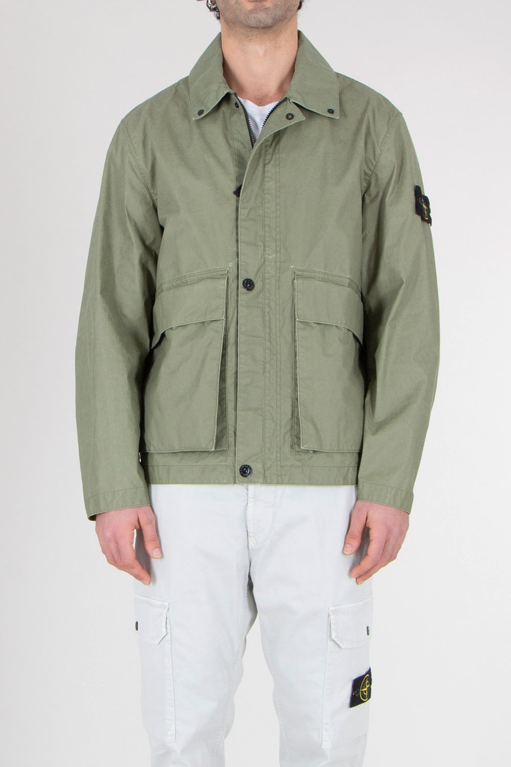 STONE ISLAND Regular Fit Coated Coach Jacket