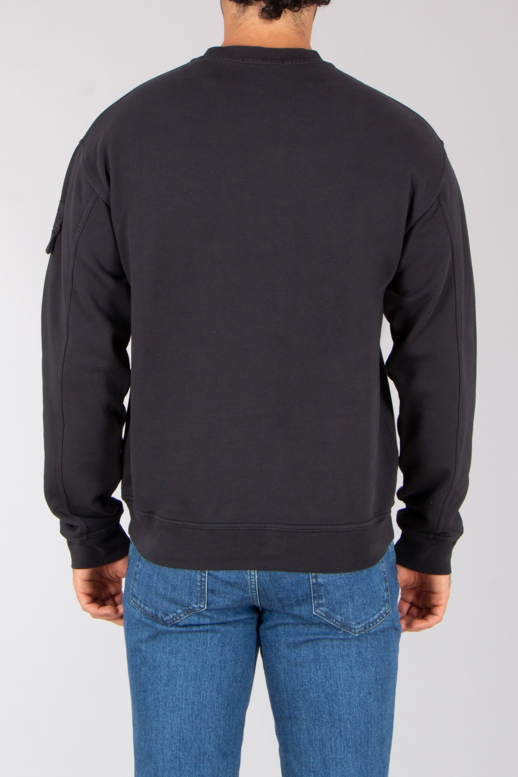 ST-95 Oversized Fit Organic Cotton French Terry Sweatshirt Luna Nucleo Langarm, Pullover, Hosen, Sweatshirt, Jeans