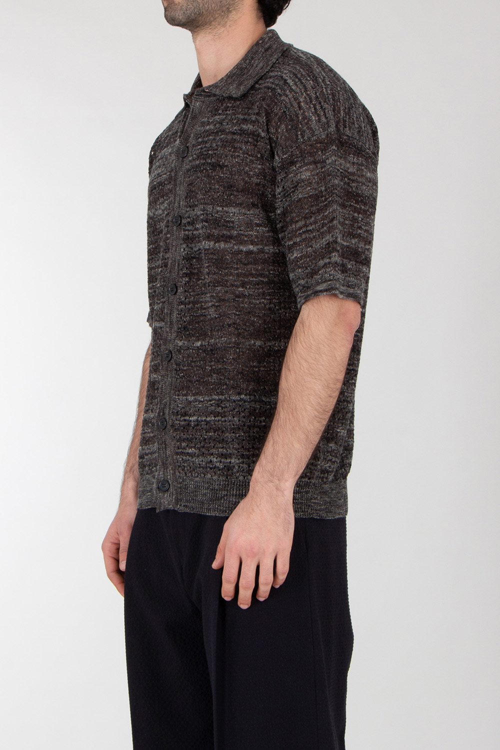 ROBERTO COLLINA Cotton Linen Knitted Shirt