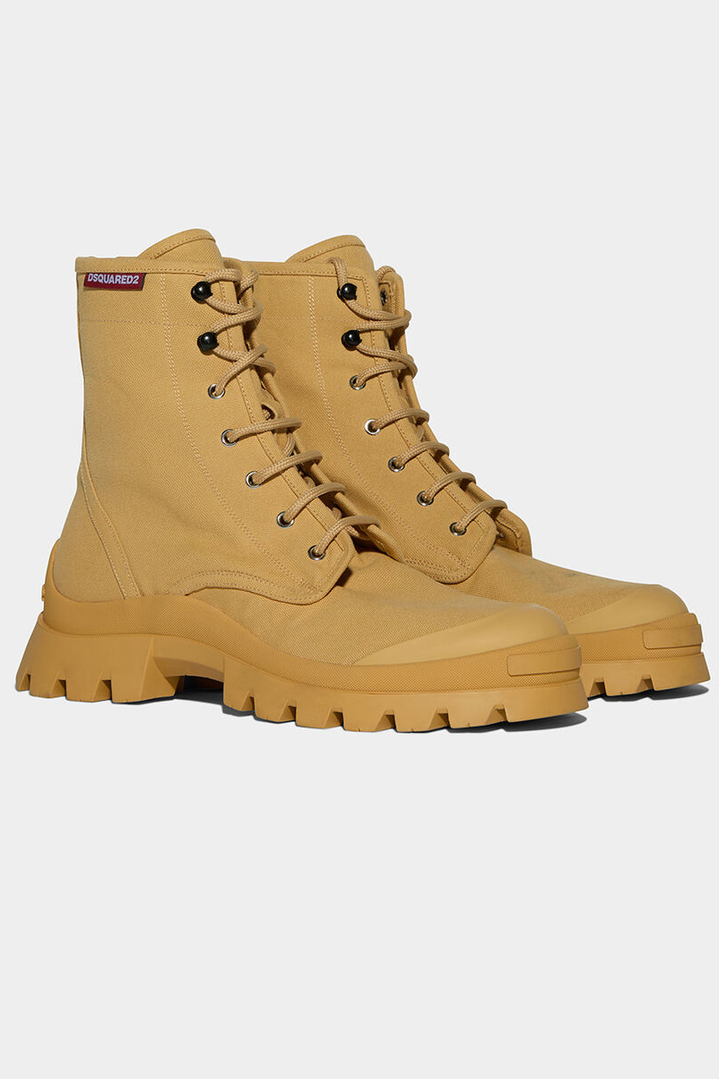 DSQUARED2 Canvas Tank Combat Boots DSQUARED2 Canvas Tank Combat Boots