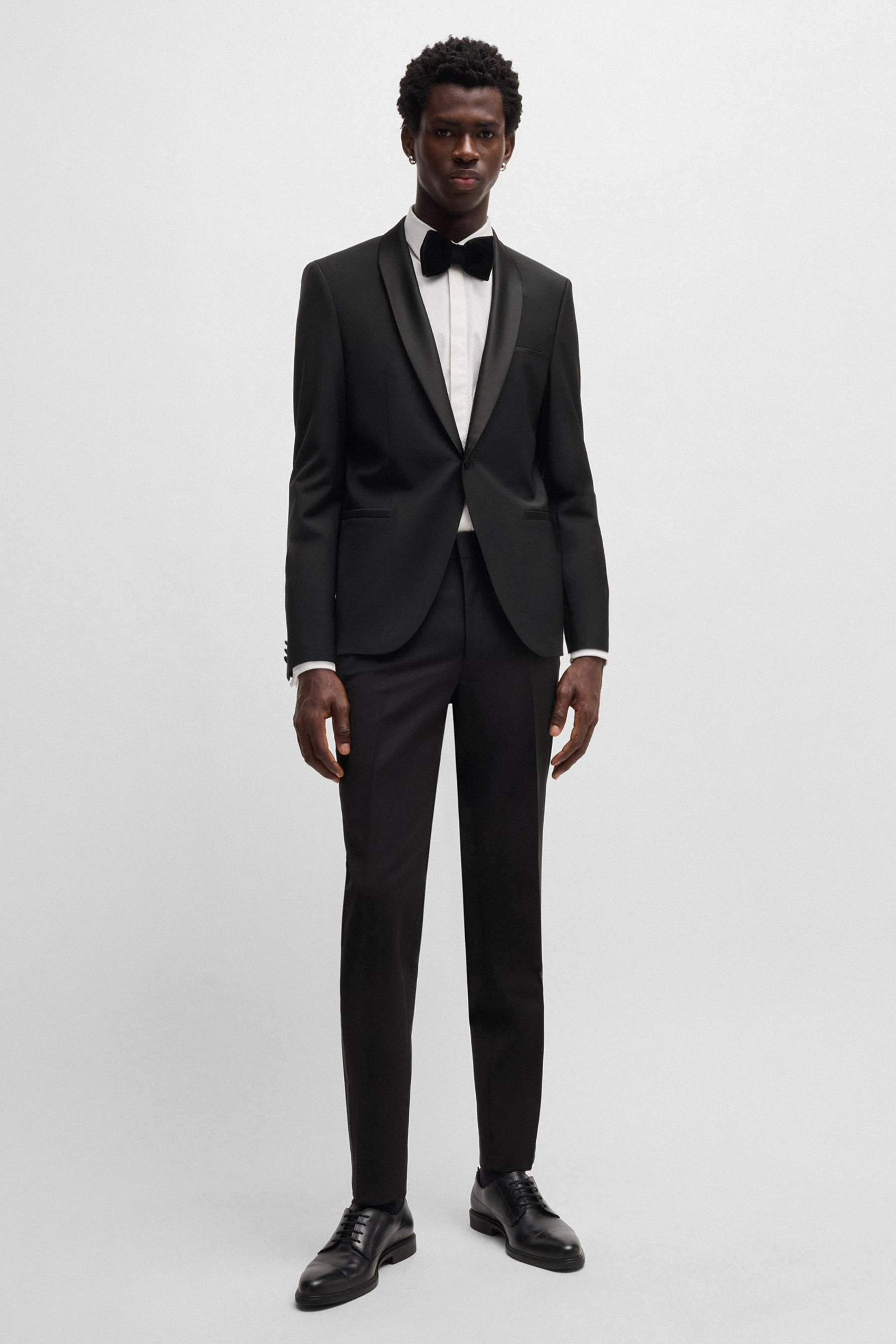 HUGO Extra Slim Fit Stretch Virgin Wool Blend Pants Hesten Formelle Kleidung, Anzug, Smoking, Mann, Person
