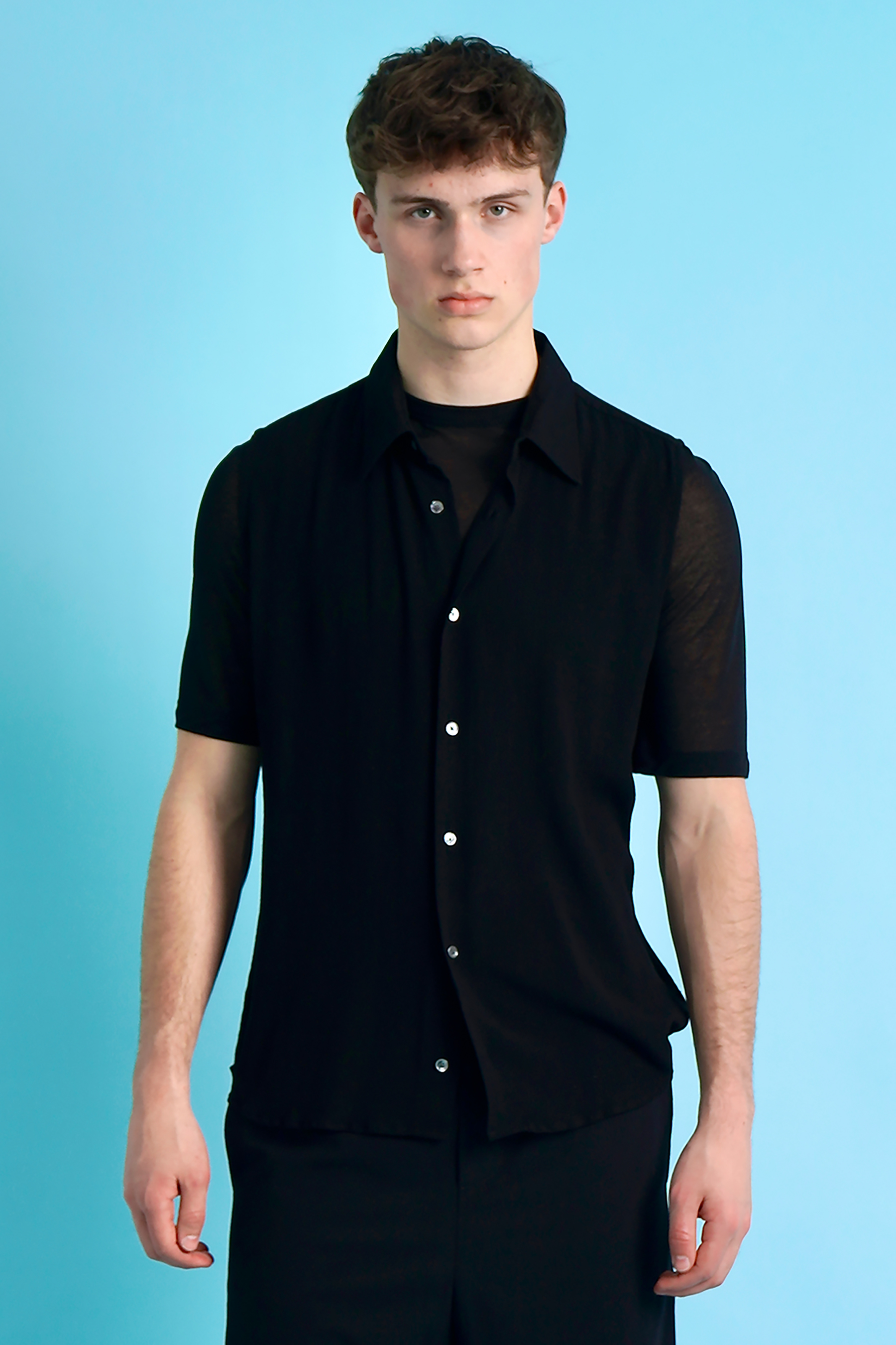 AMI PARIS Sleeveless Viscose Shirt