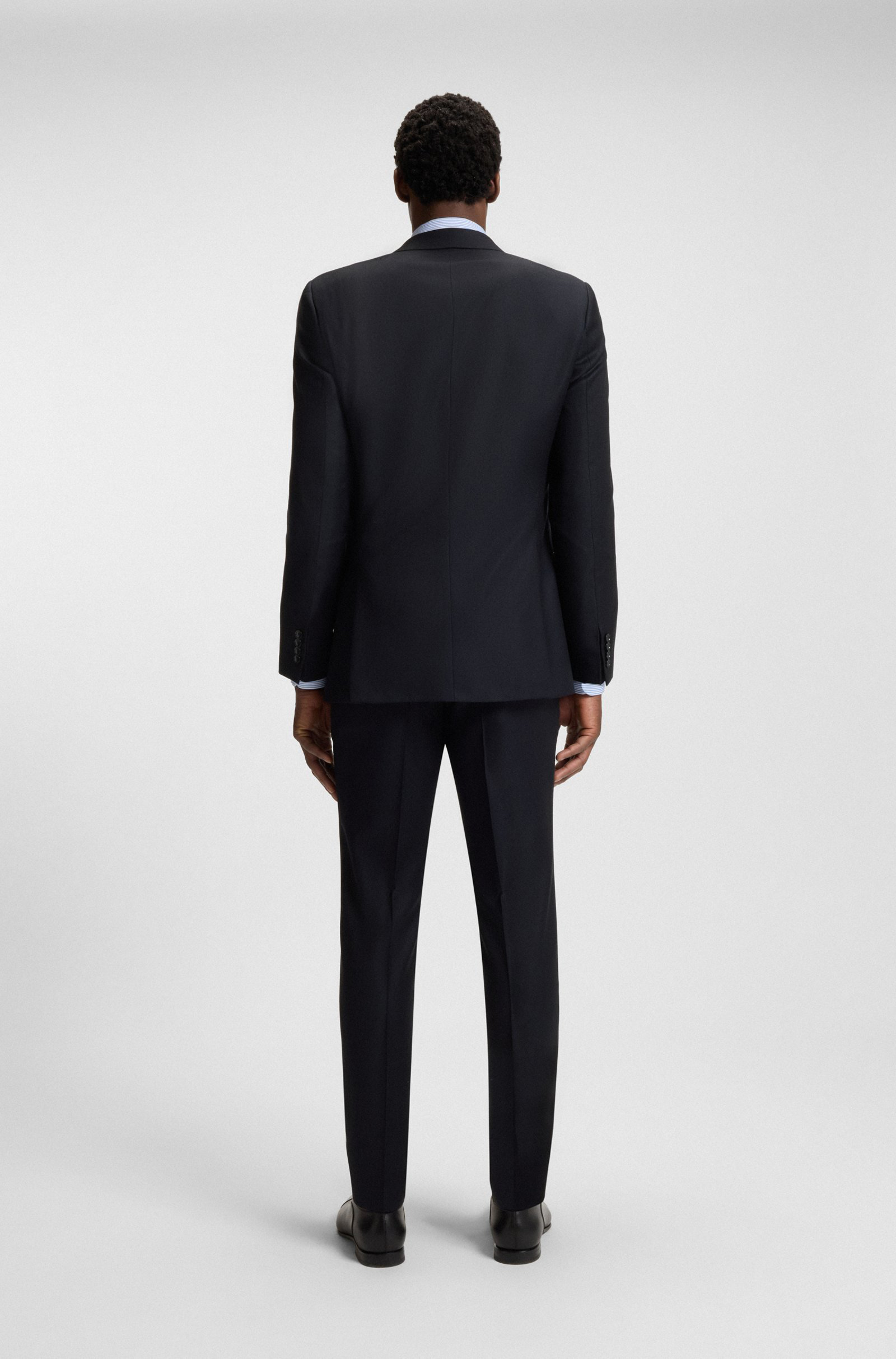 BECKHAM X BOSS Slim Fit Virgin Wool Suit Formelle Kleidung, Anzug, Smoking, Mantel, Stehend