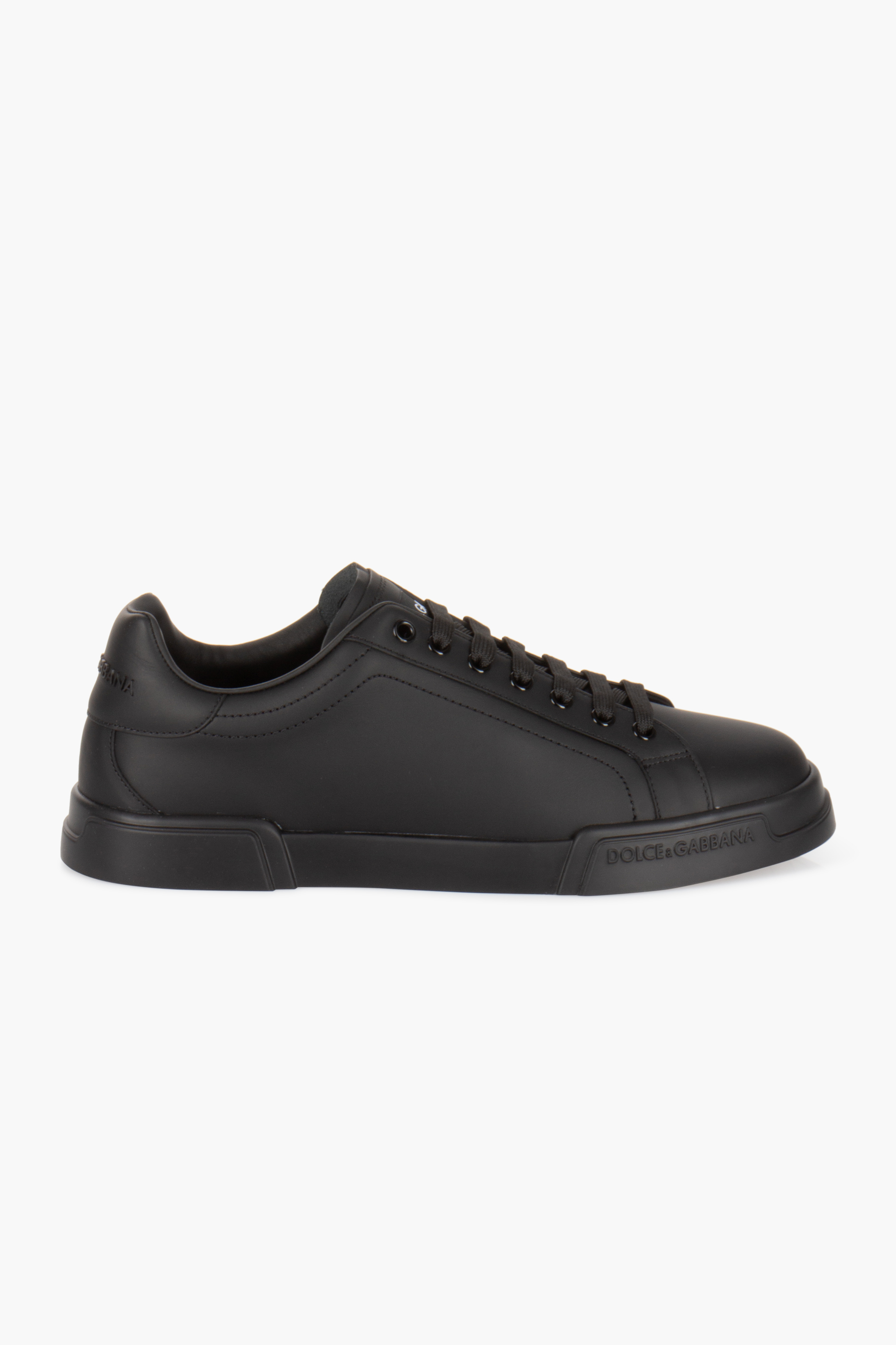 DOLCE & GABBANA Leather Sneakers Portofino Light Bekleidung, Schuhwerk, Schuh, Sneaker