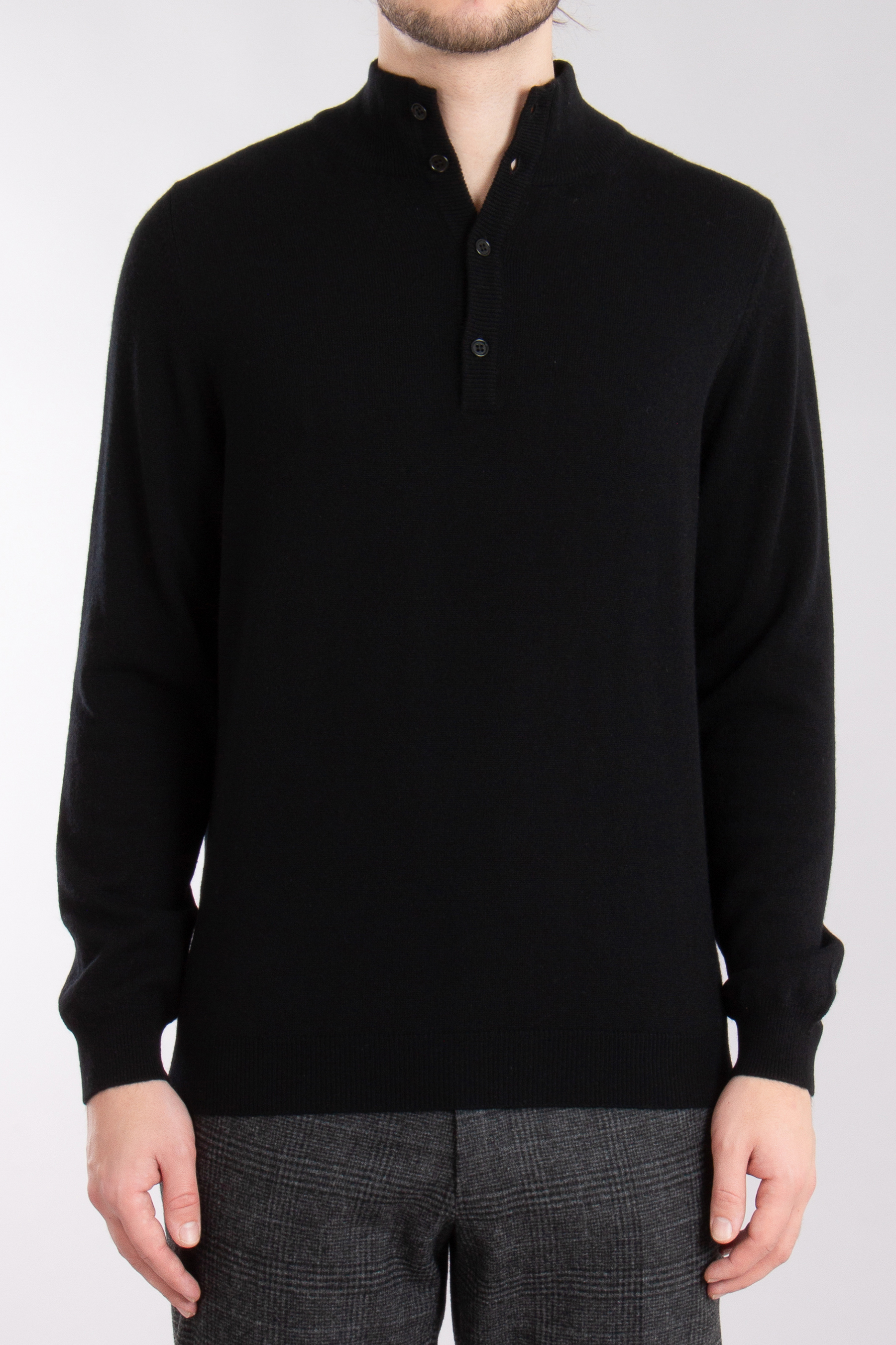 AIDA BARNI Cashmere Mock Neck Sweater
