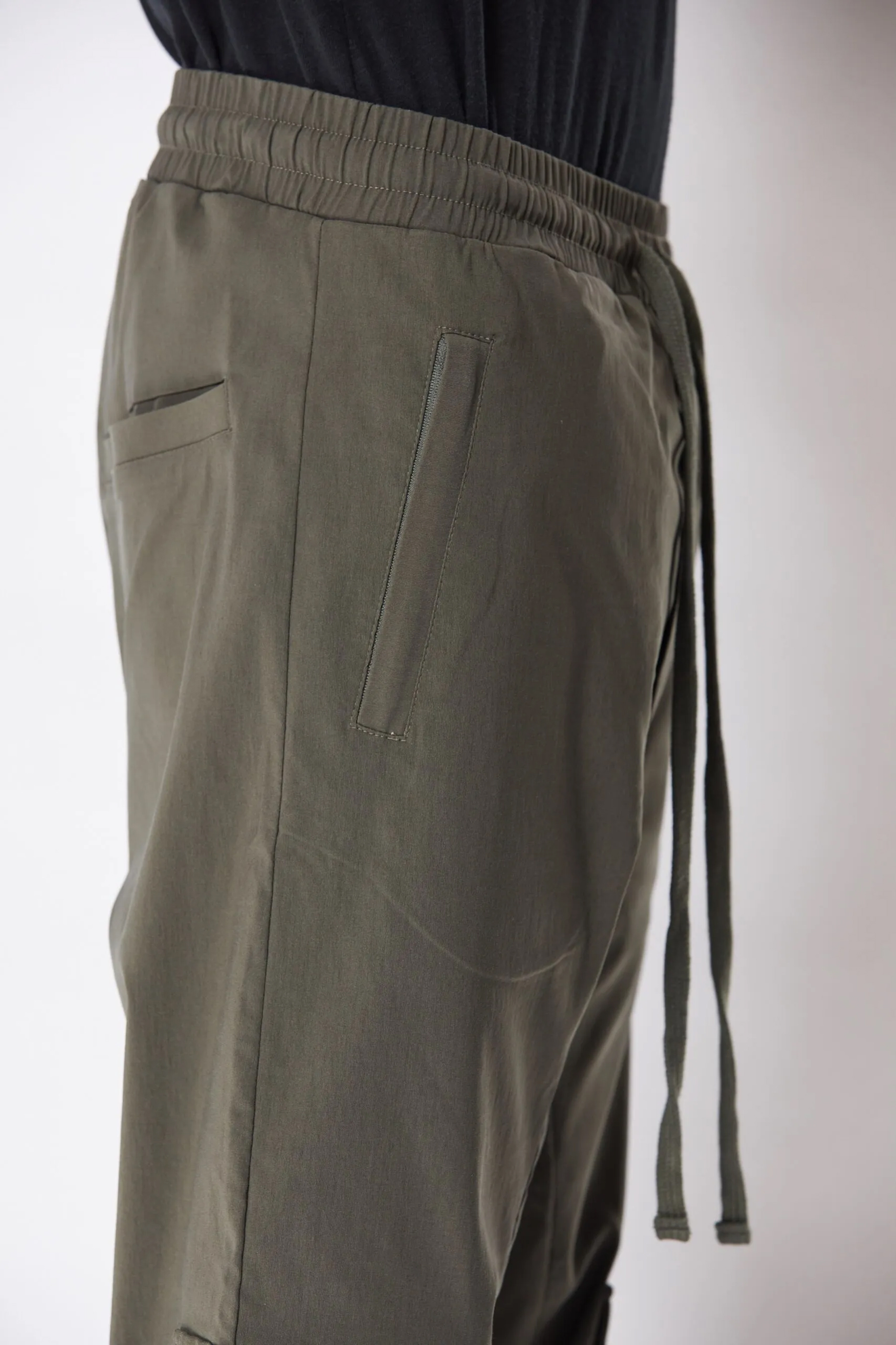 THOM KROM Drop Crotch Woven Stretch Pants