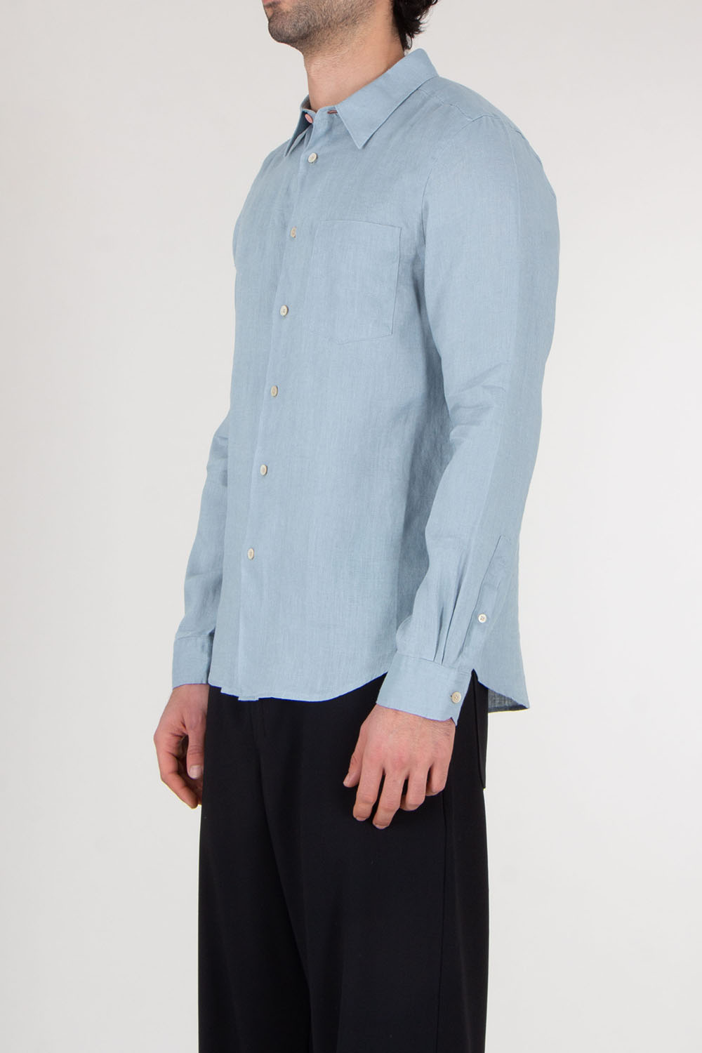 PAUL SMITH Regular Fit Linen Shirt 