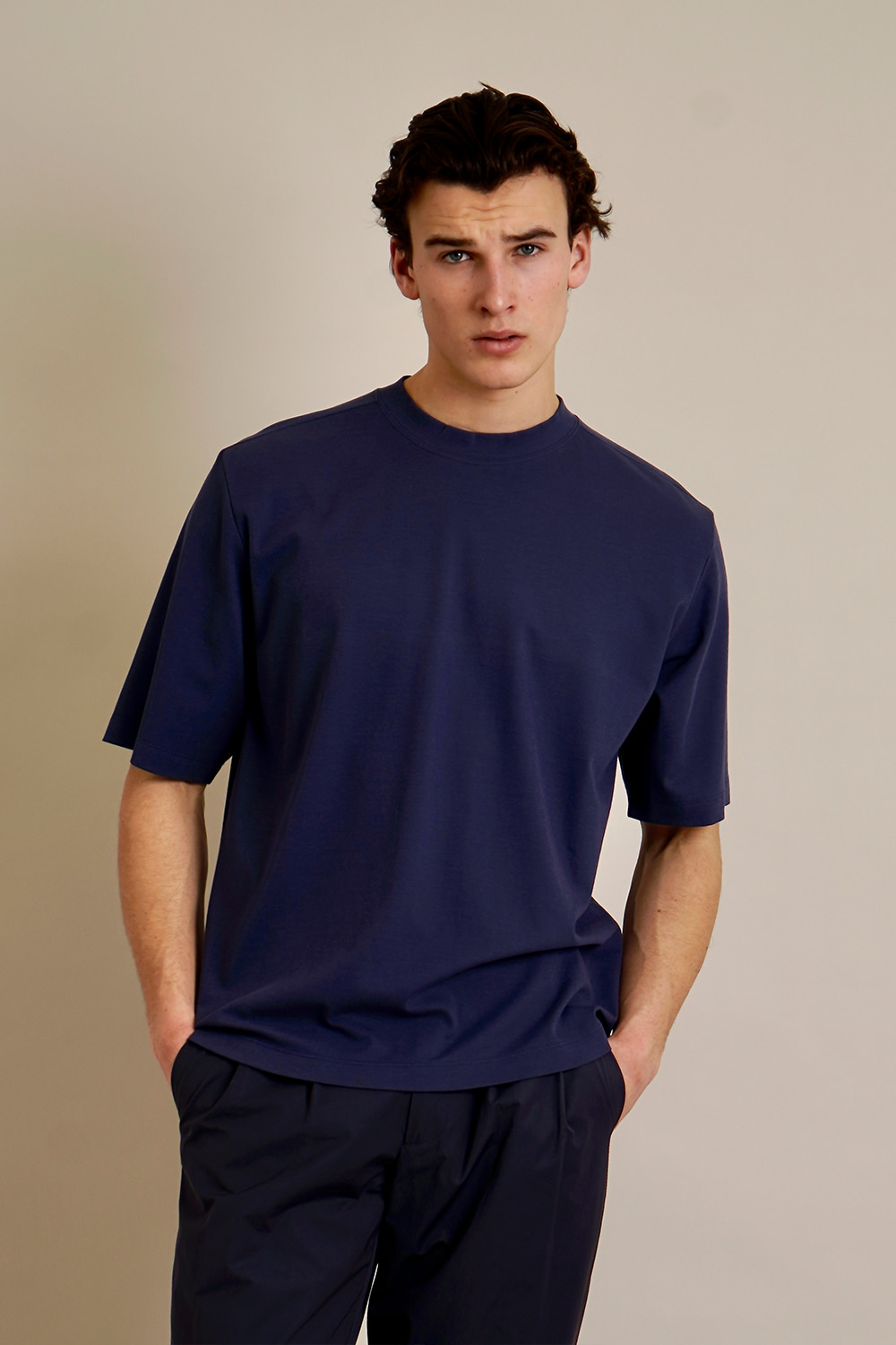 SEASE Modern Fit Cotton Jersey Runner T-Shirt