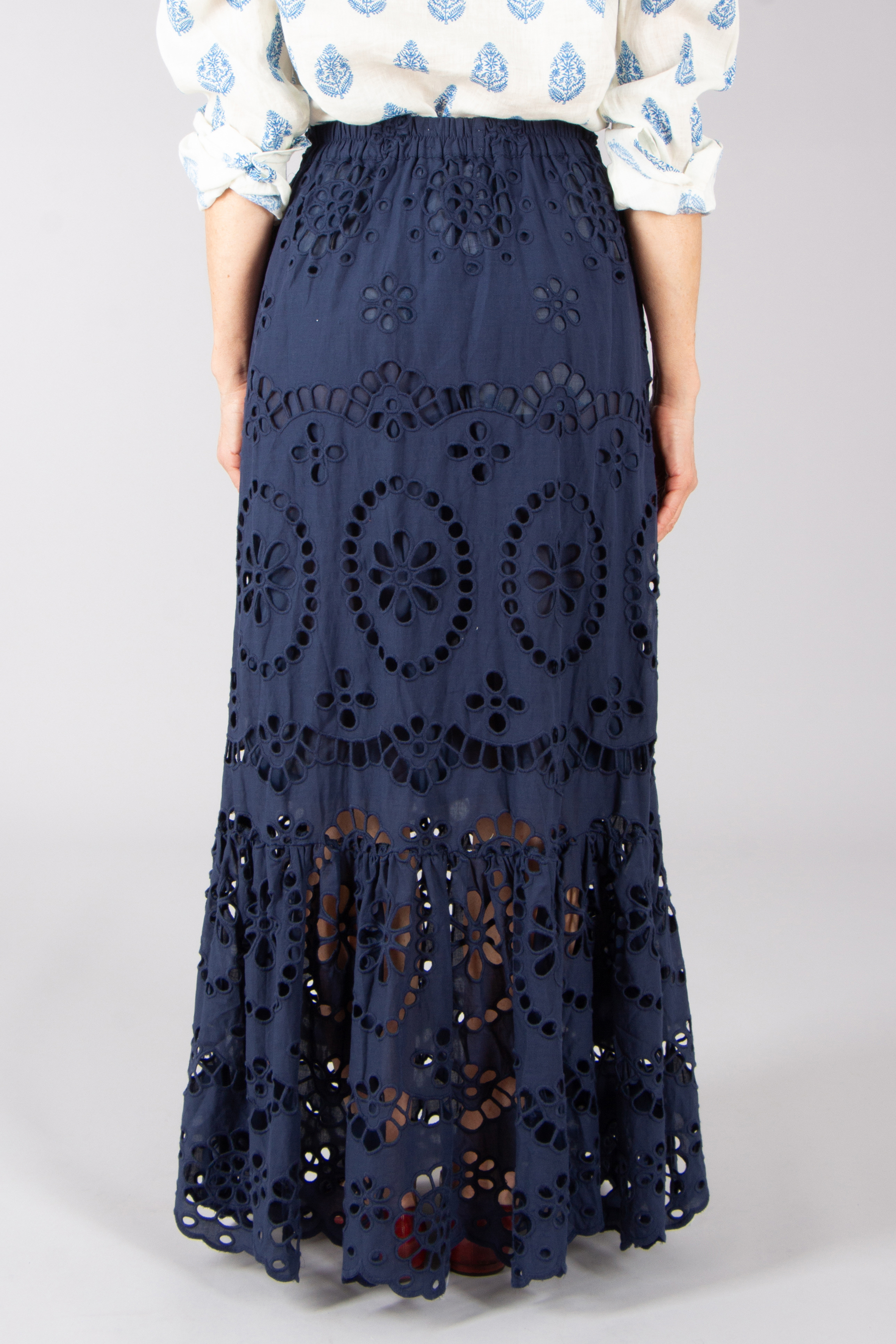 MC 2 SAINT BARTH Sangallo Embroidery Cotton Skirt Jenny MC 2 SAINT BARTH Sangallo Embroidery Cotton Skirt Jenny