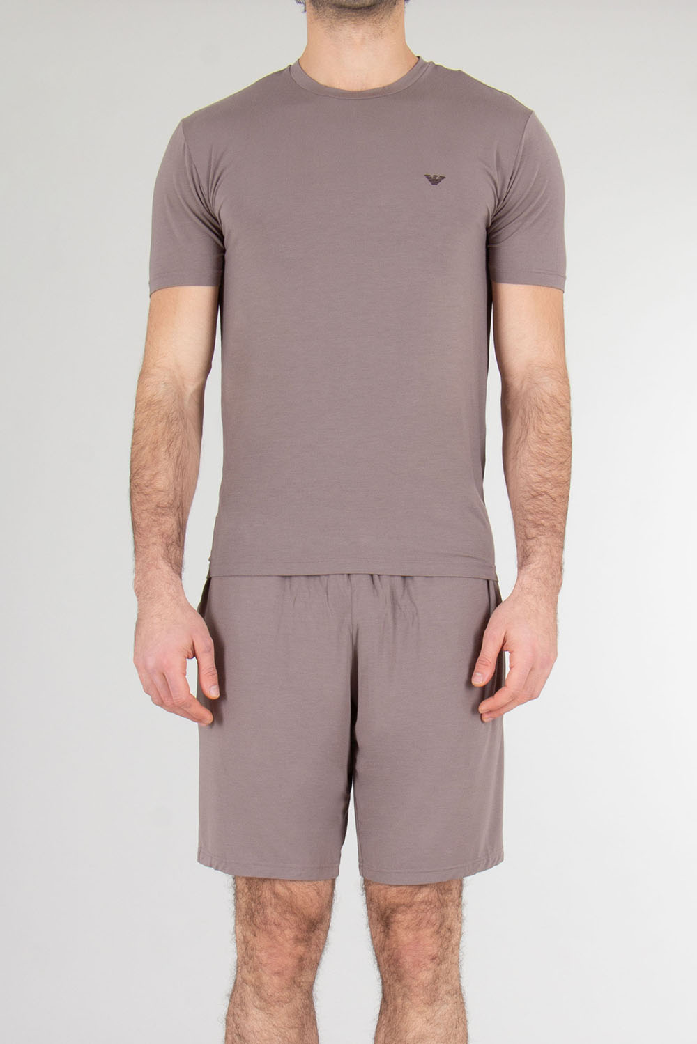 EMPORIO ARMANI Fitted Modal Stretch Jersey Short-Sleeve Pyjama 