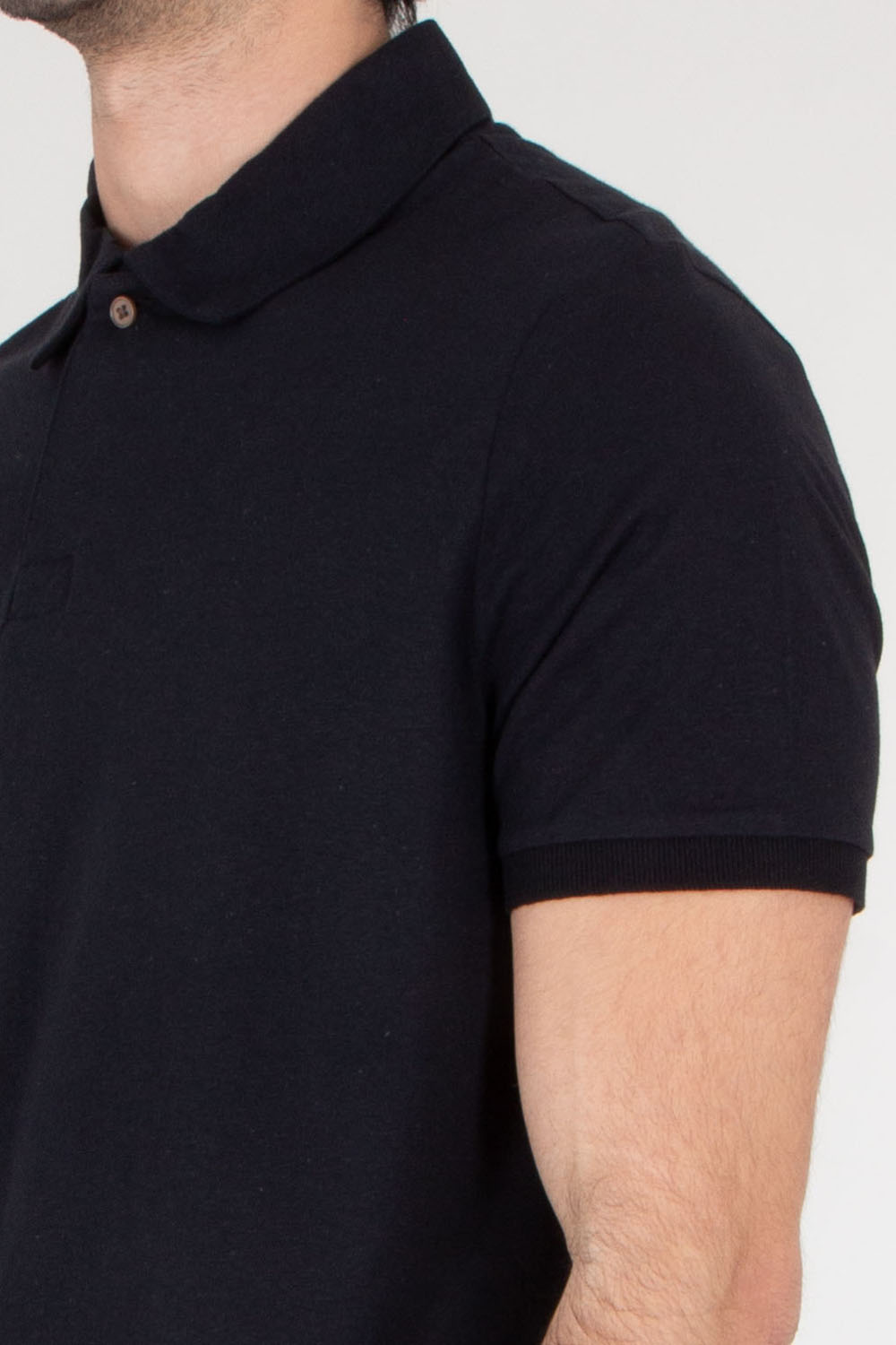 PAUL SMITH Regular Fit Cotton Linen Polo Shirt 
