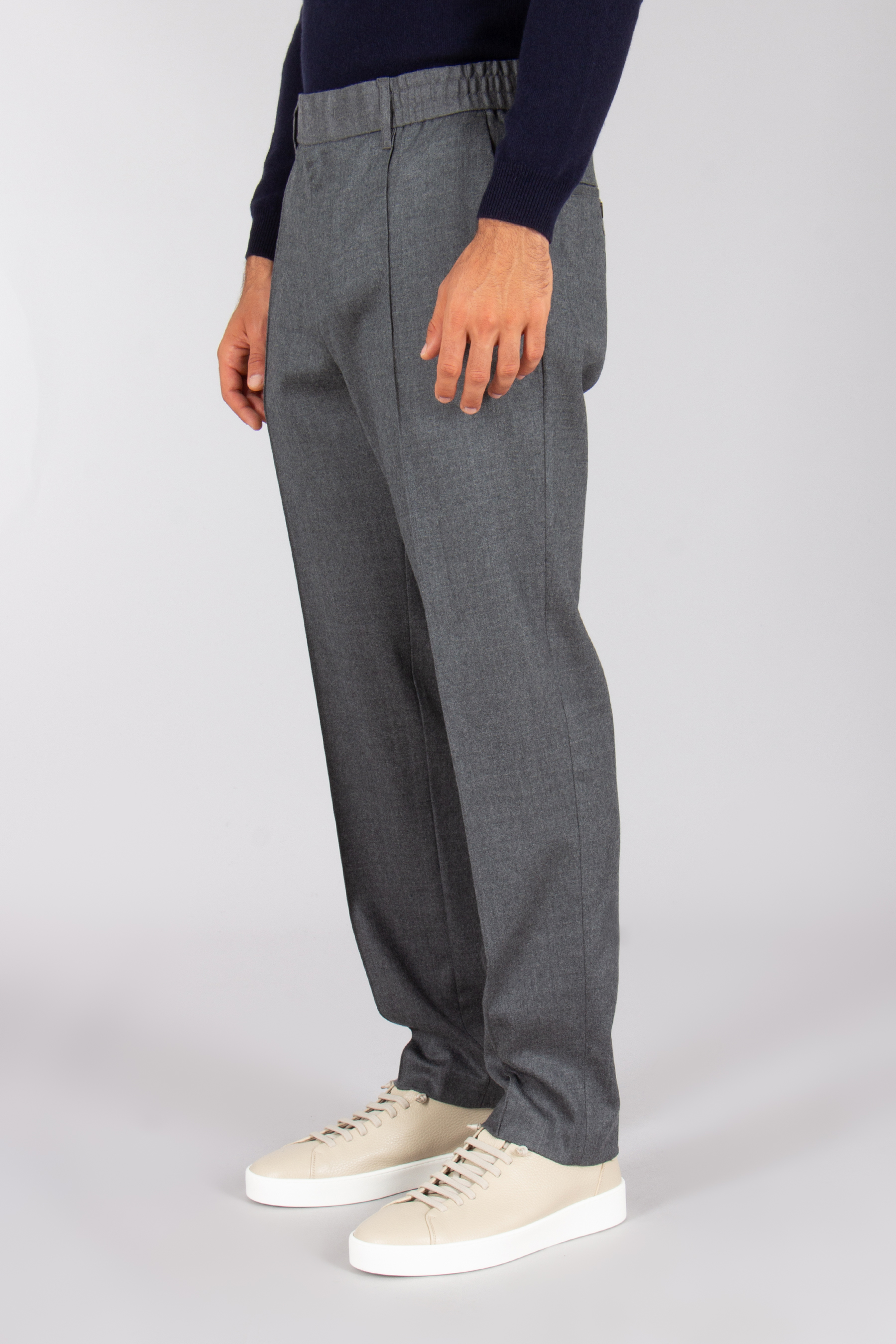 EMPORIO ARMANI Regular Fit Virgin Wool Stretch Twill Pants Bekleidung, Hosen, Jeans, Schuhwerk, Schuh