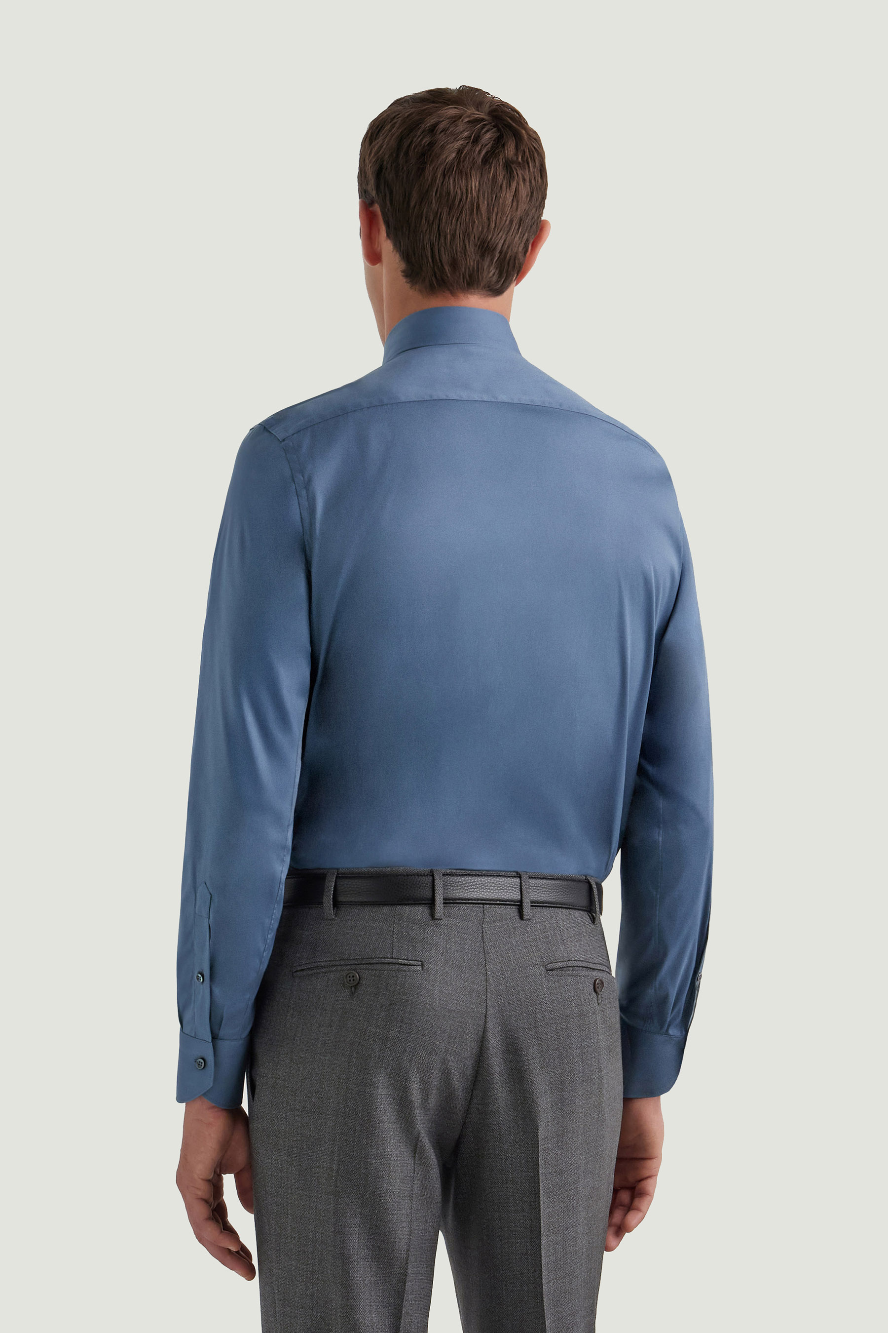 CANALI Regular Fit Performance Cotton Blend Stretch Shirt Hemd, Langarm, Hosen, Mann, Person